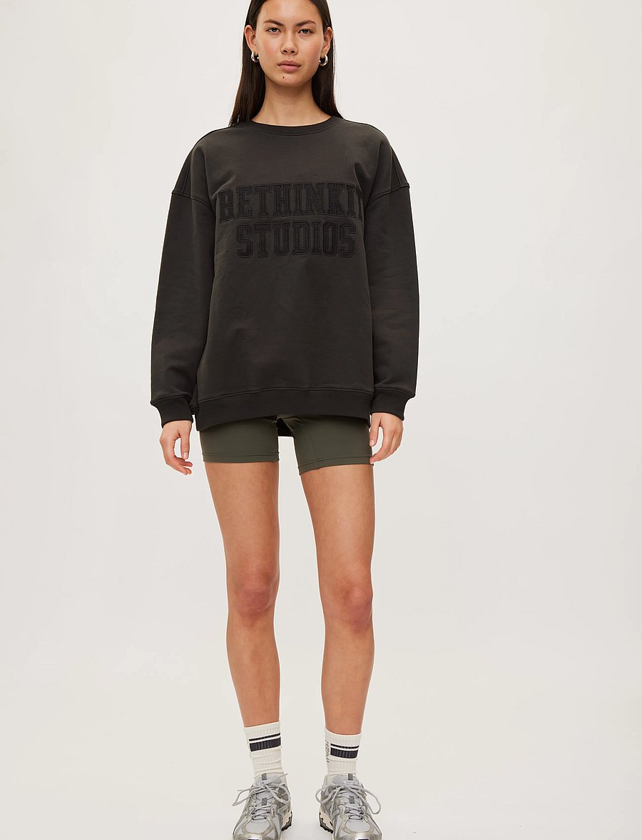 Rethinkit Studios - Sweat Shirt Logo - dressipluusid - almost black - 3