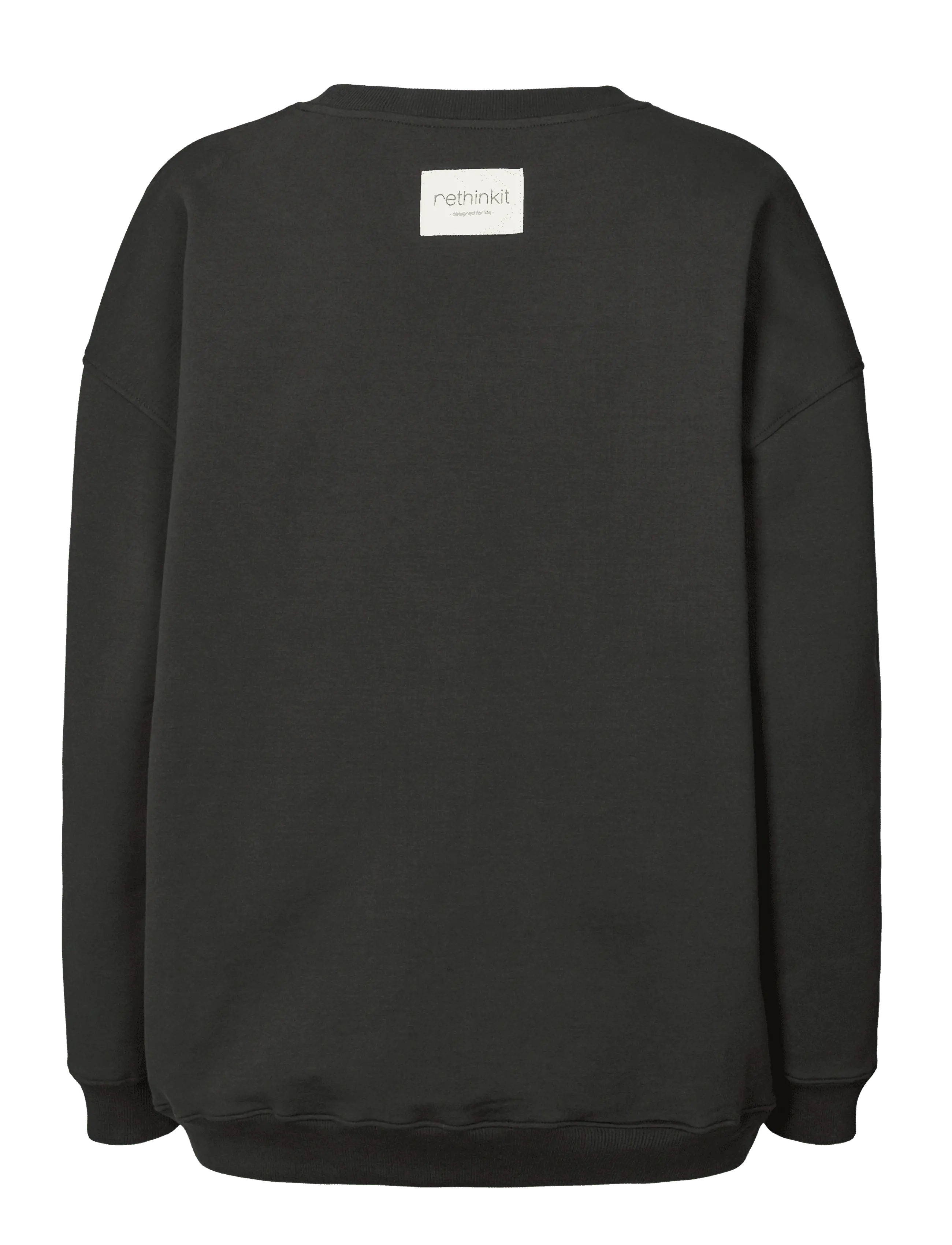 Rethinkit Studios - Sweat Shirt Logo - tops - almost black - 1