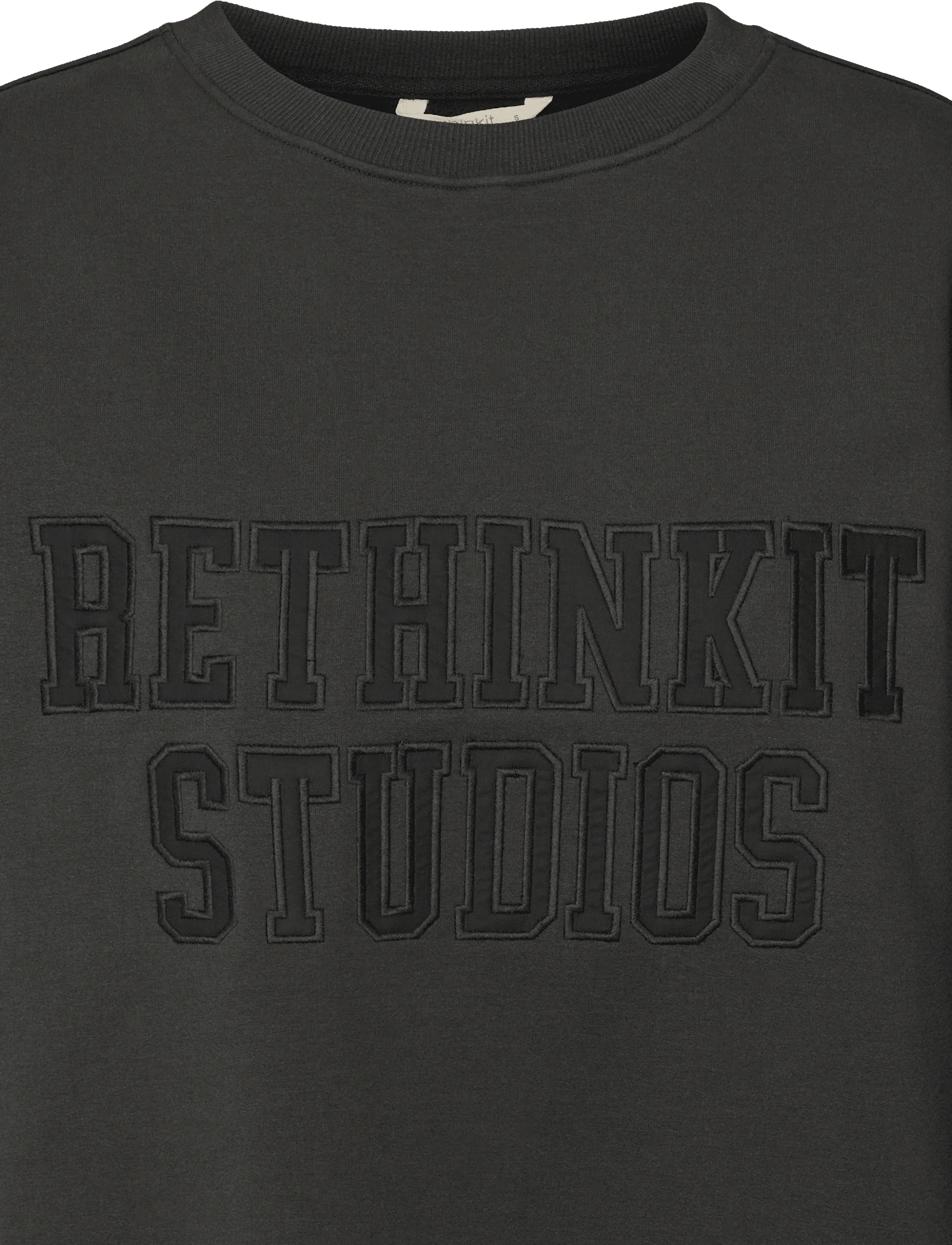 Rethinkit Studios - Sweat Shirt Logo - tops - almost black - 2