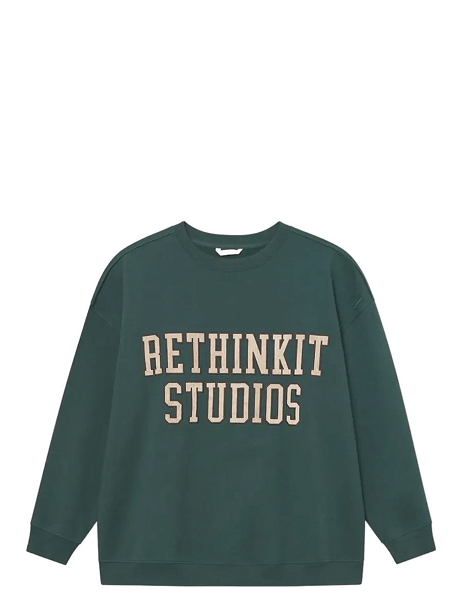 Rethinkit Studios - Sweat Shirt Logo - sweatshirts - deep green - 1