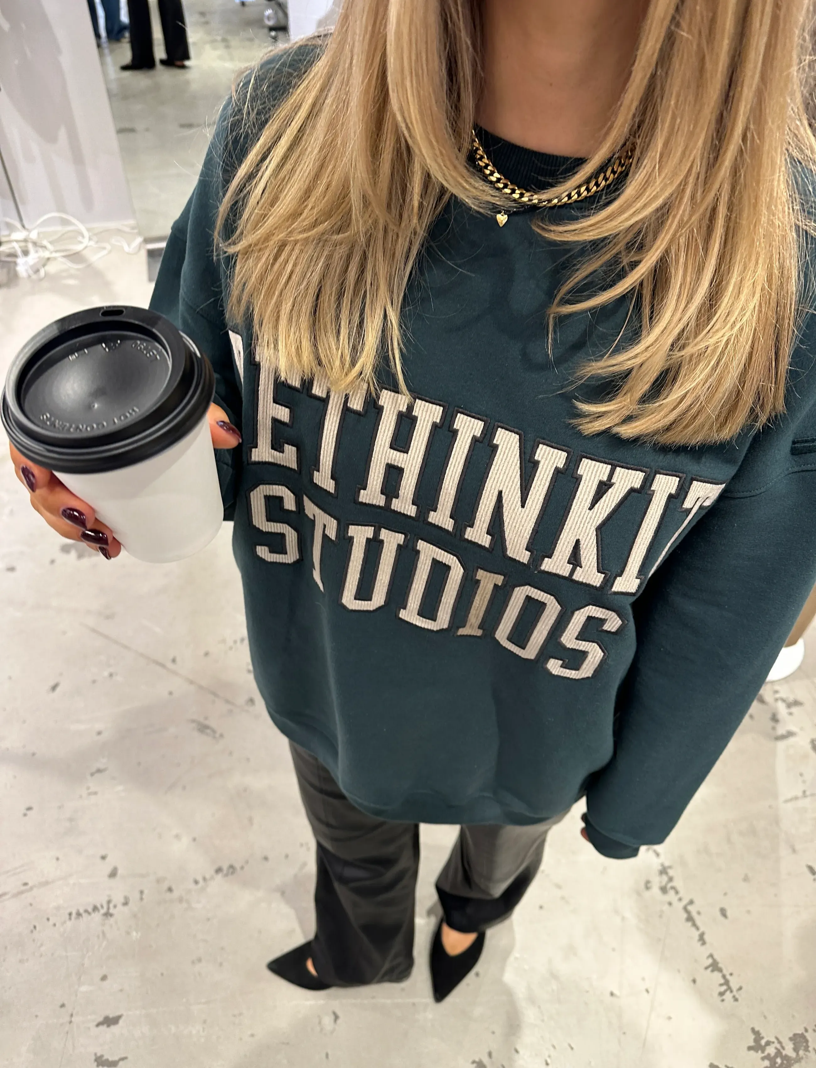 Rethinkit Studios - Sweat Shirt Logo - sport - deep green - 3