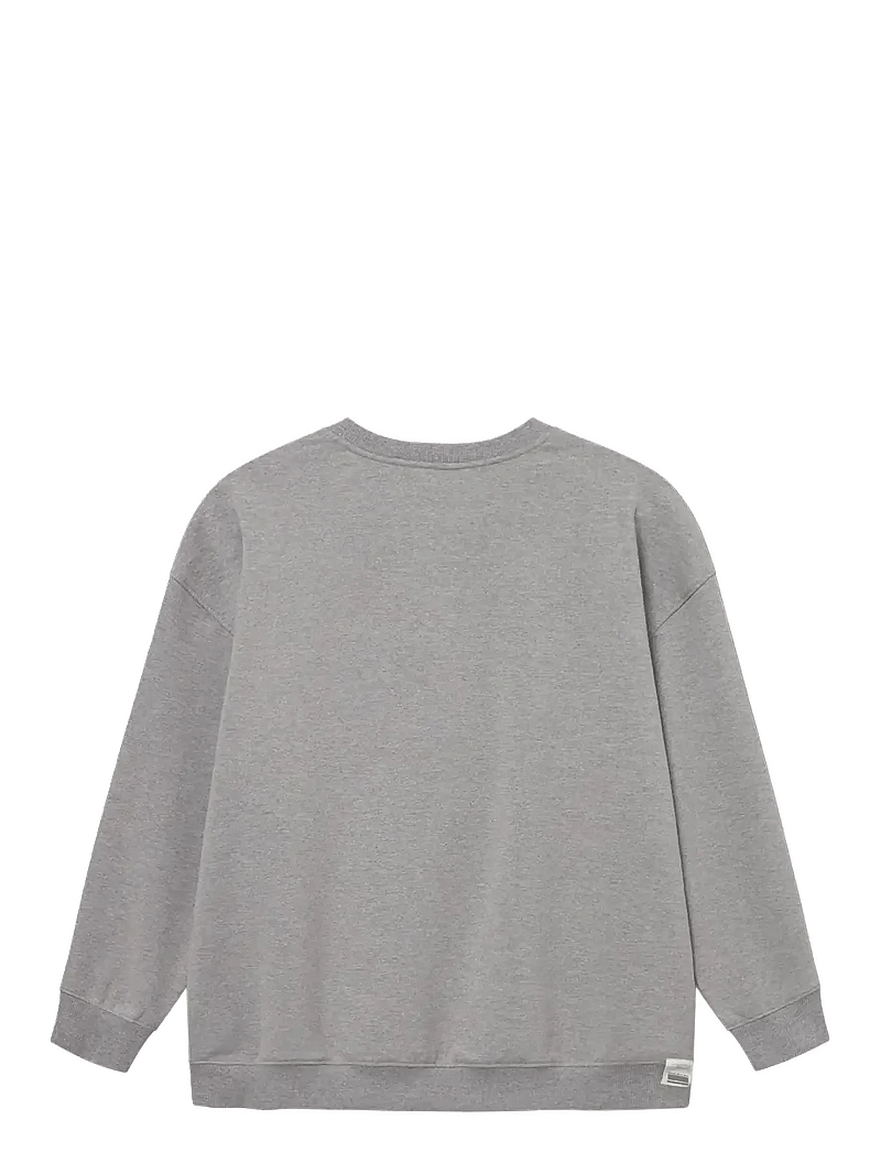 Rethinkit Studios - Sweat Shirt Logo - overdele - grey melange - 2