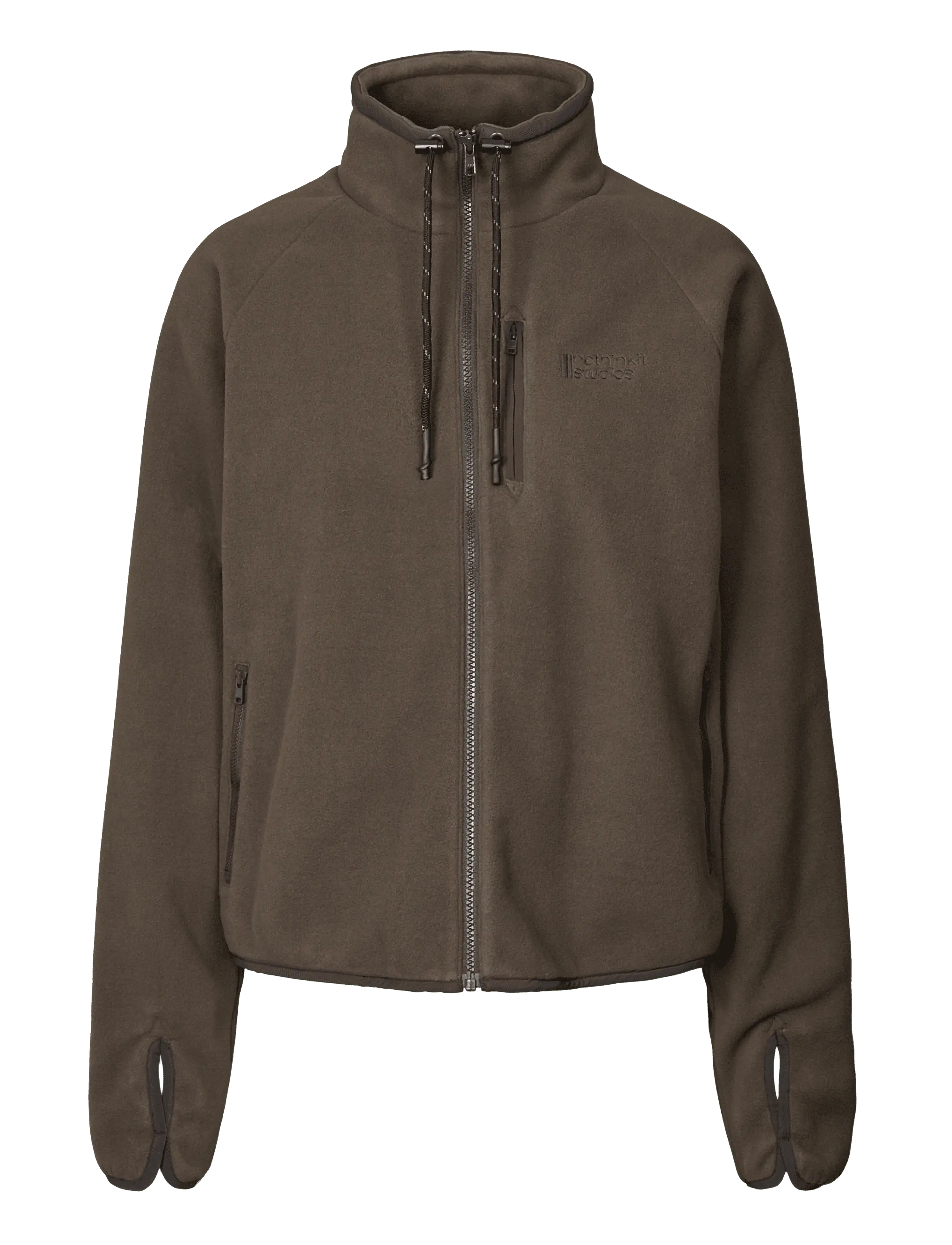 Rethinkit Studios Jacket Polar Fleece Campfire - Tøj - COFFEE / brown
