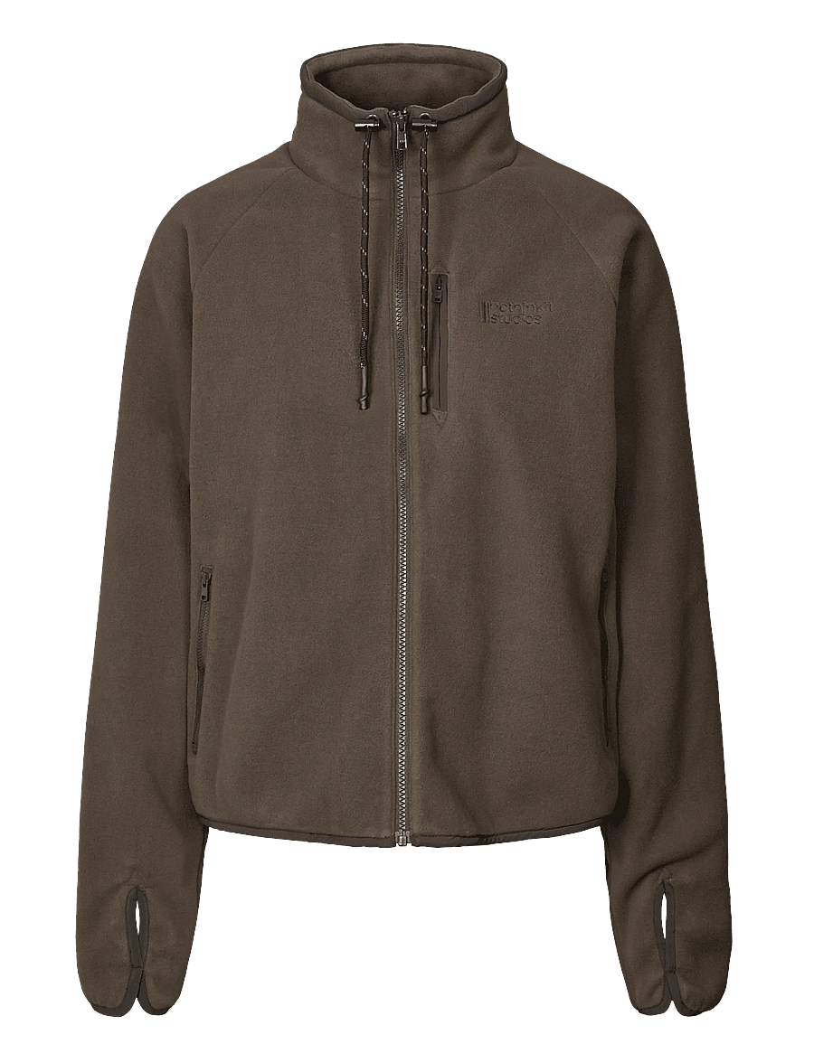 Rethinkit Studios - Jacket Polar Fleece Campfire - overdele - coffee - 1
