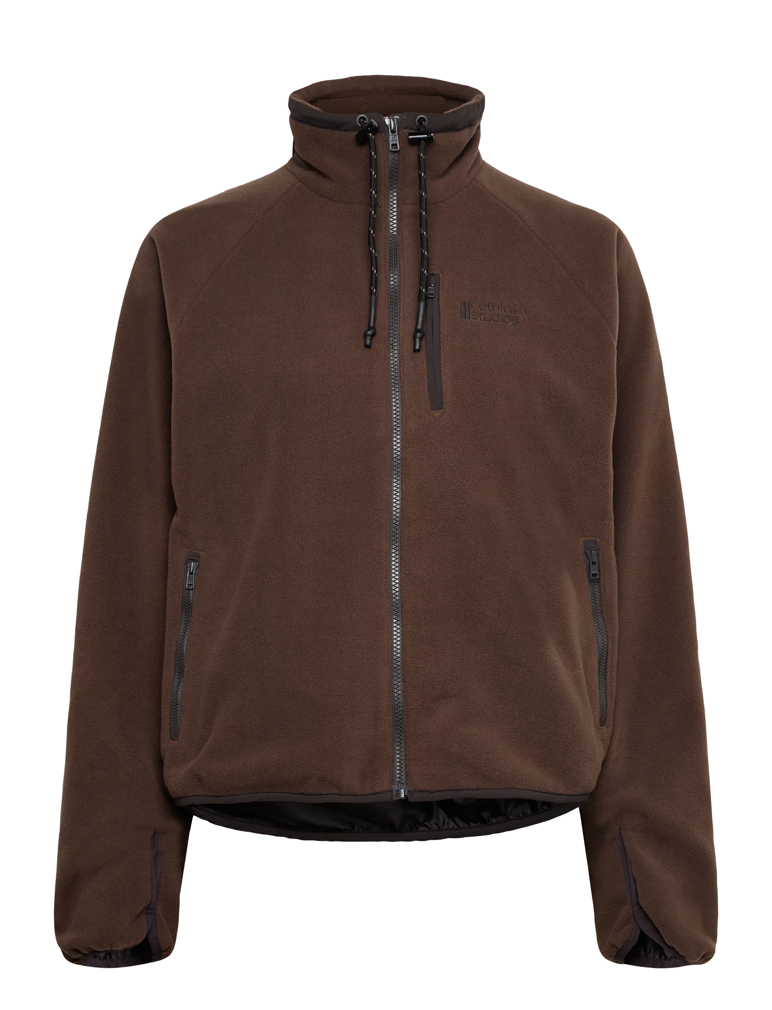 Rethinkit Studios Jacket Polar Fleece Campfire - Kläder - COFFEE / brown