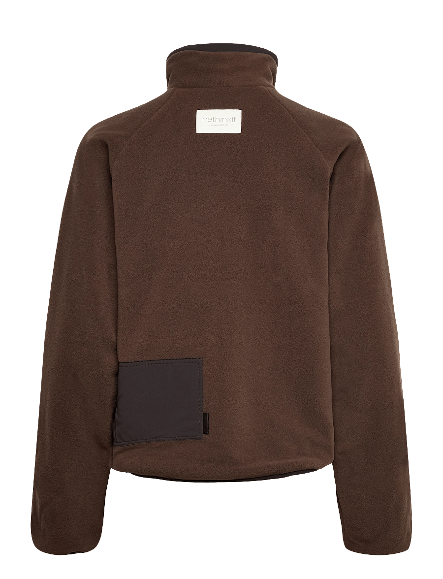 Rethinkit Studios - Jacket Polar Fleece Campfire - overdele - coffee - 2