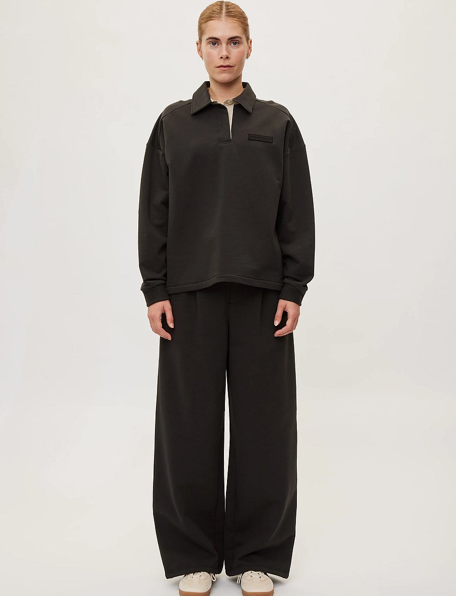 Rethinkit Studios - Sweat Shirt Polo One - poloer - almost black - 0