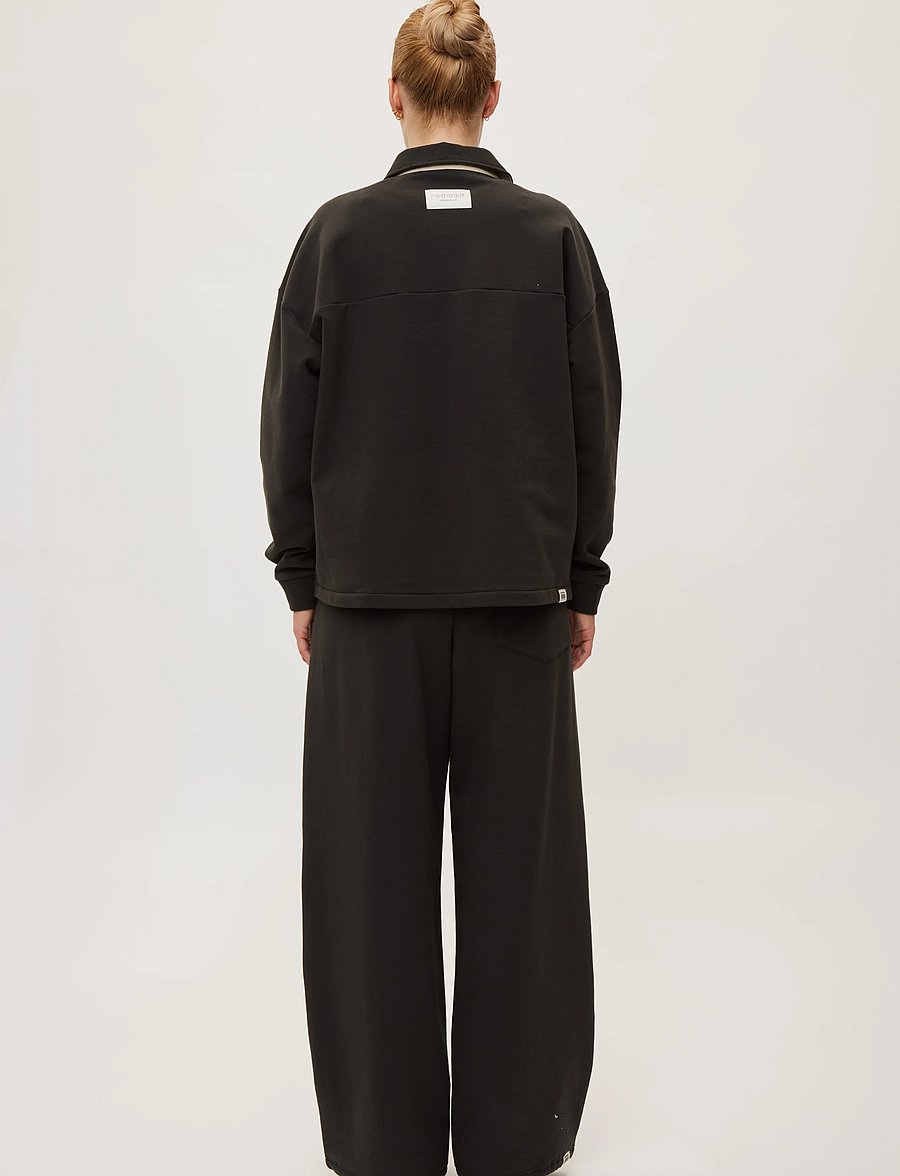 Rethinkit Studios - Sweat Shirt Polo One - poloer - almost black - 4
