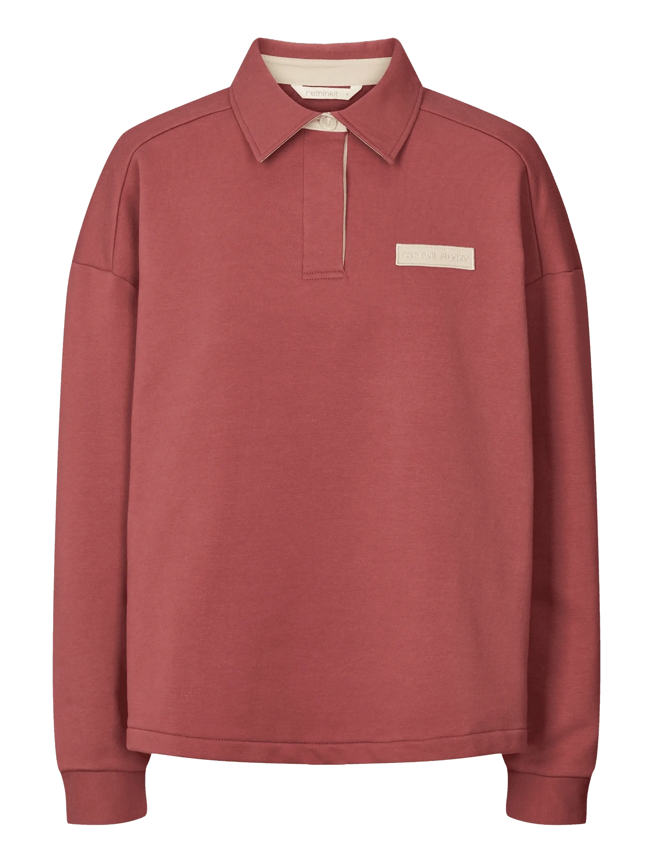 RETHINKIT STUDIOS Sweat Shirt Polo One Burgundy - M - Damen