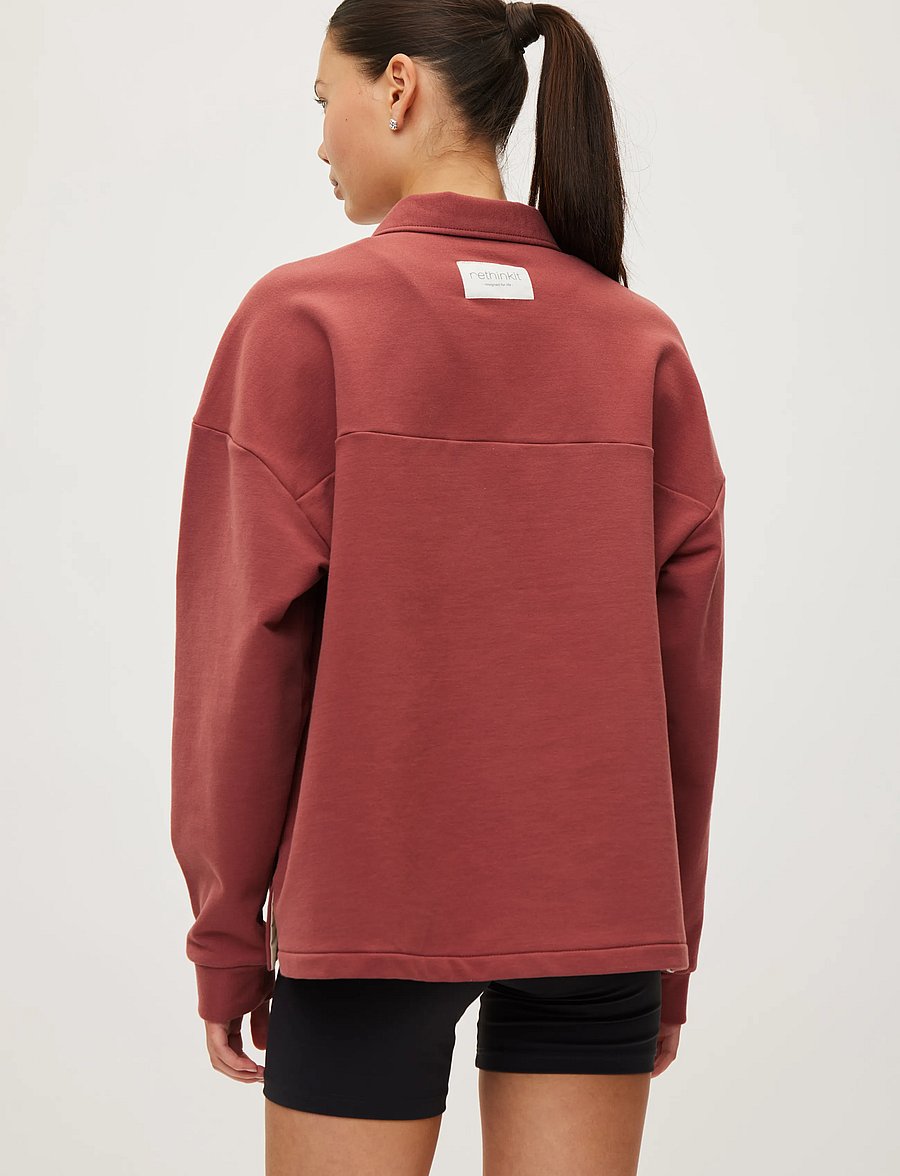Rethinkit Studios - Sweat Shirt Polo One - polosärgid - apple butter - 5