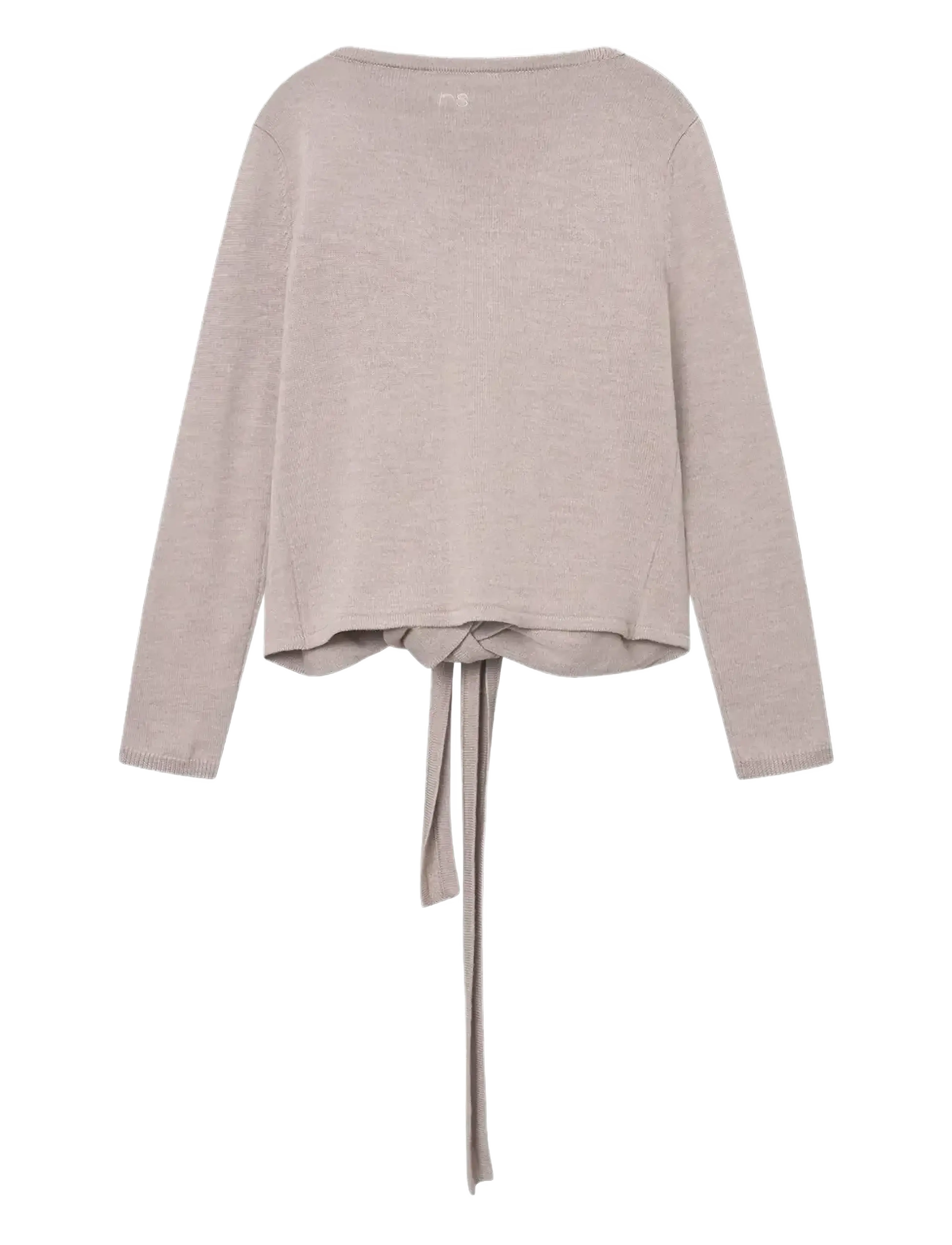 Rethinkit Studios - Wool Wrap Cardigan Keep Me - warm sand melange - 2