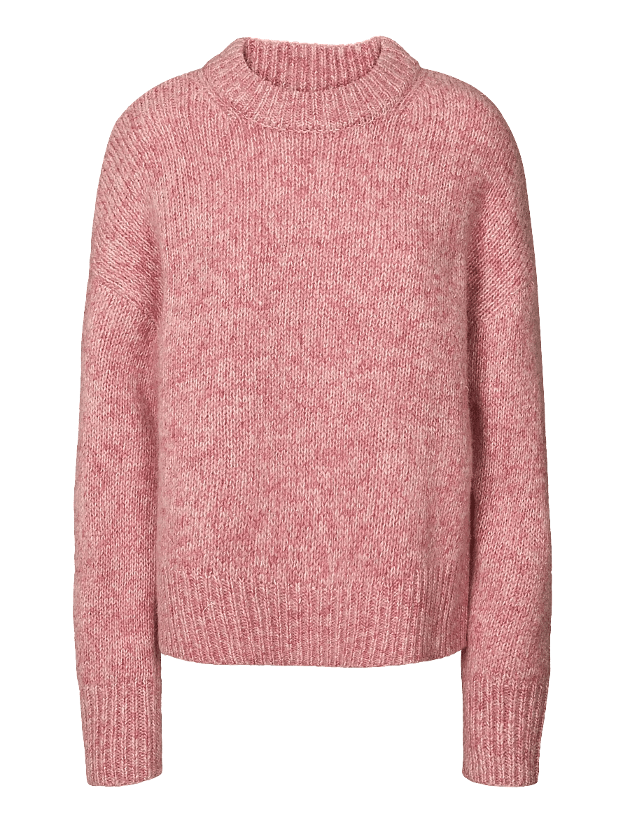 Rethinkit Studios - Knit Round Neck Slope - sweatshirts - snowberry melange - 1