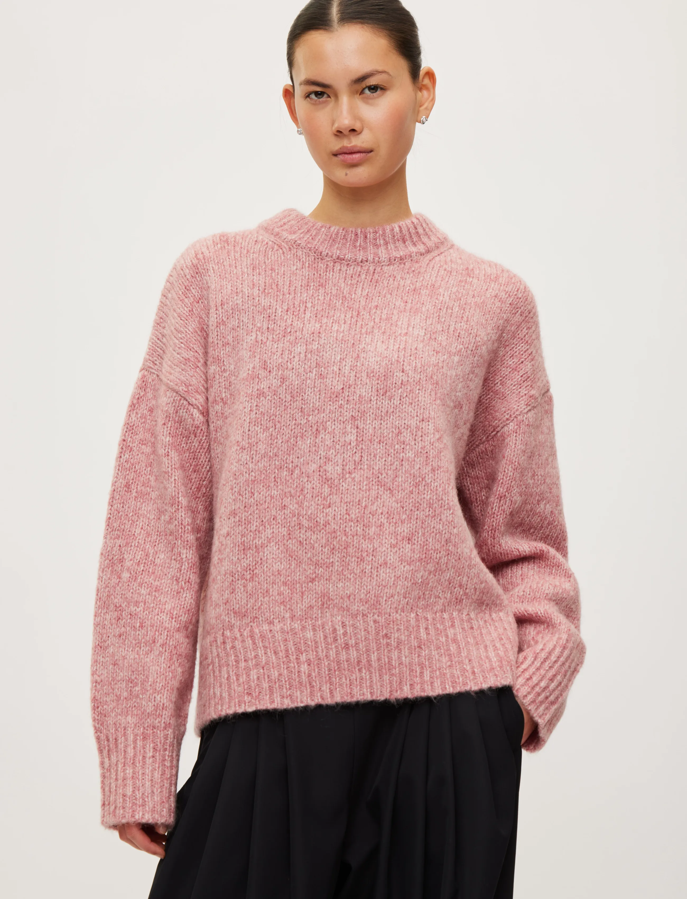 Rethinkit Studios Knit Round Neck Slope stickade tröjor dam – bild 2