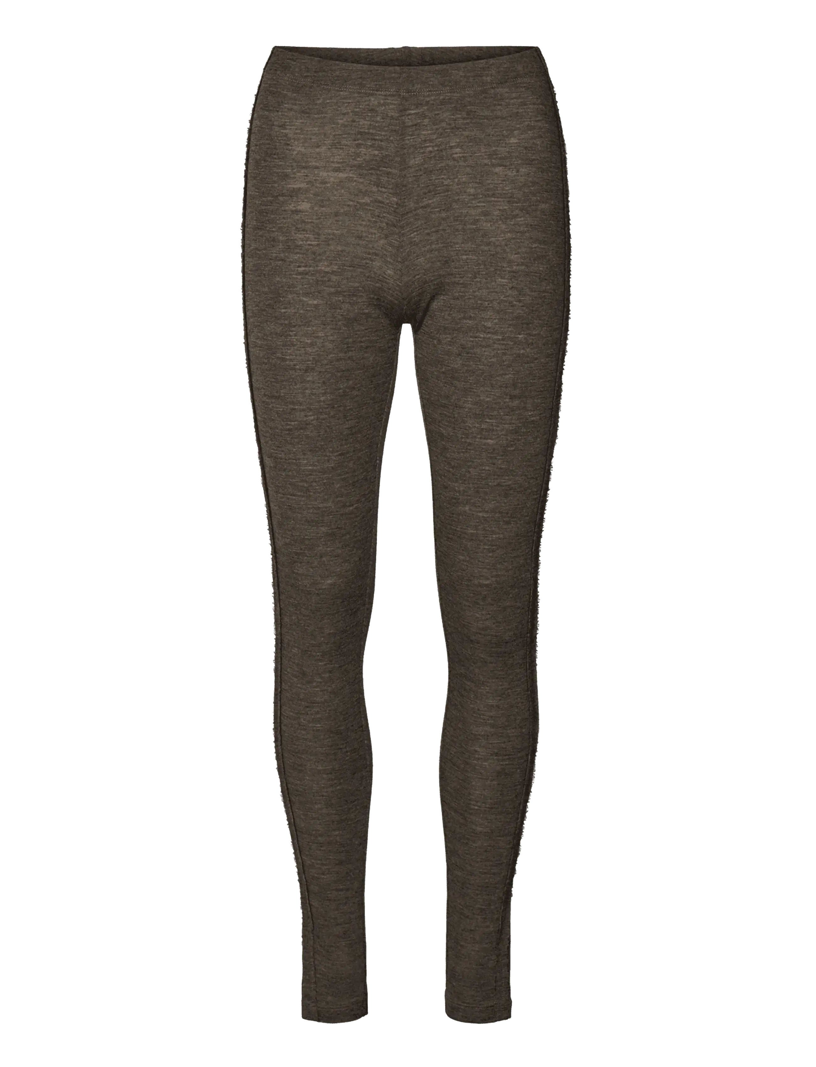 Rethinkit Studios Merino Wool Leggings Haze - Unterwäsche & Socken - DARK BROWN MELANGE / brown