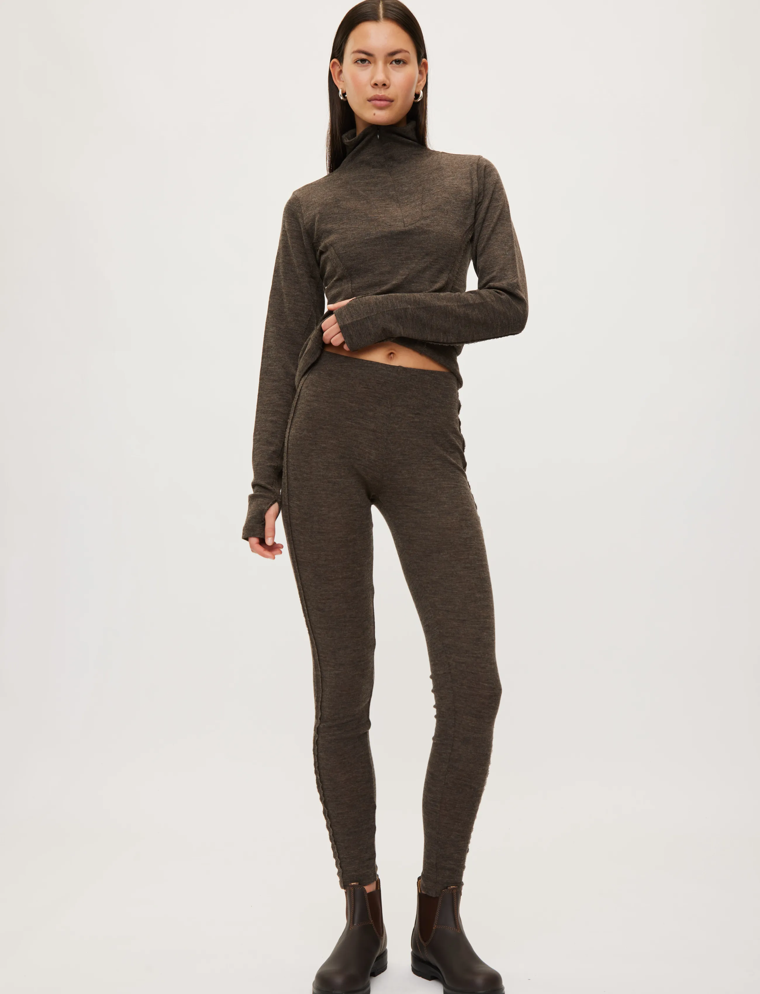 Rethinkit Studios Merino Wool Leggings Haze dam – bild 2