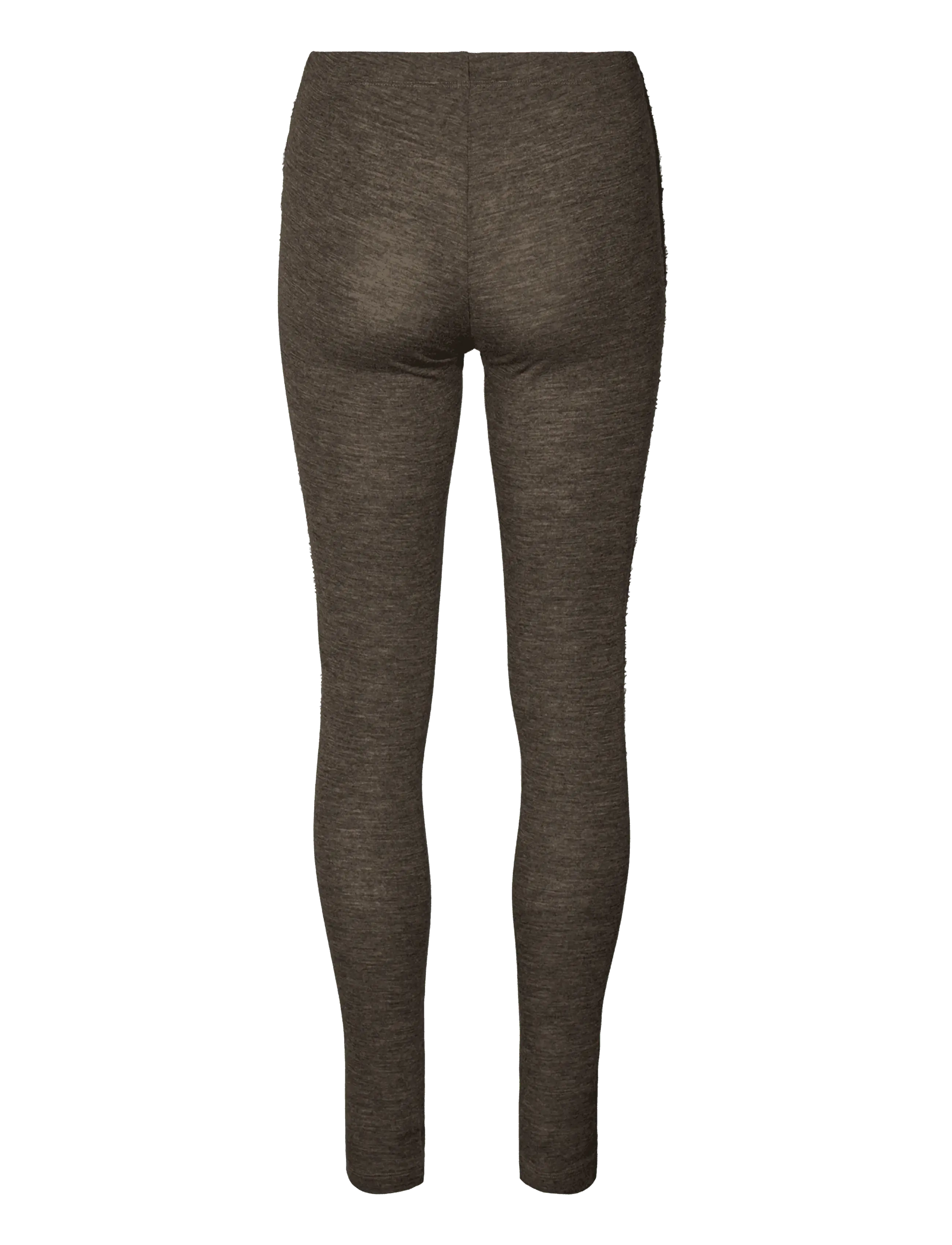 Rethinkit Studios - Merino Wool Leggings Haze - dark brown melange - 2