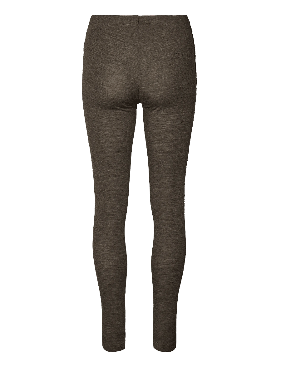 Rethinkit Studios - Merino Wool Leggings Haze - dark brown melange - 2