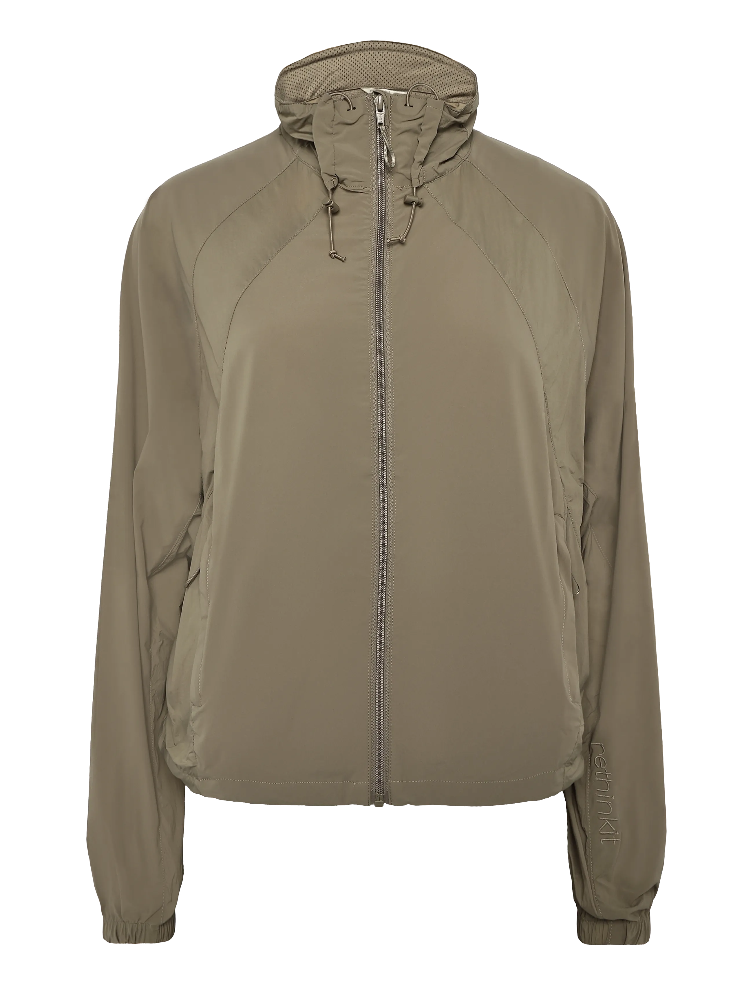 Rethinkit Studios Track Jacket Oversized Kia - Spordijoped - FALLEN ROCK / khaki/green