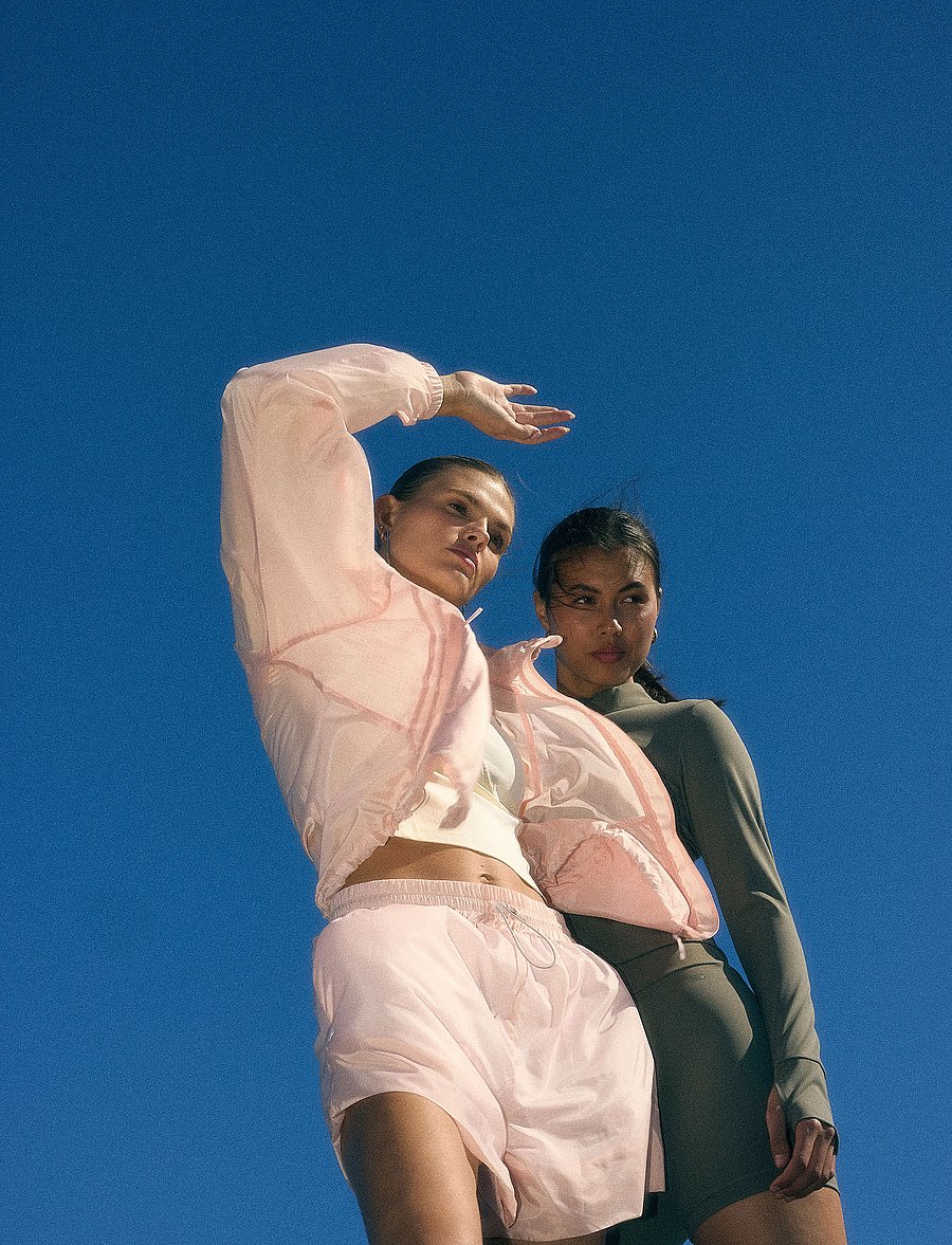 Rethinkit Studios - Track Jacket Kia See Trough - transparent peach - 5