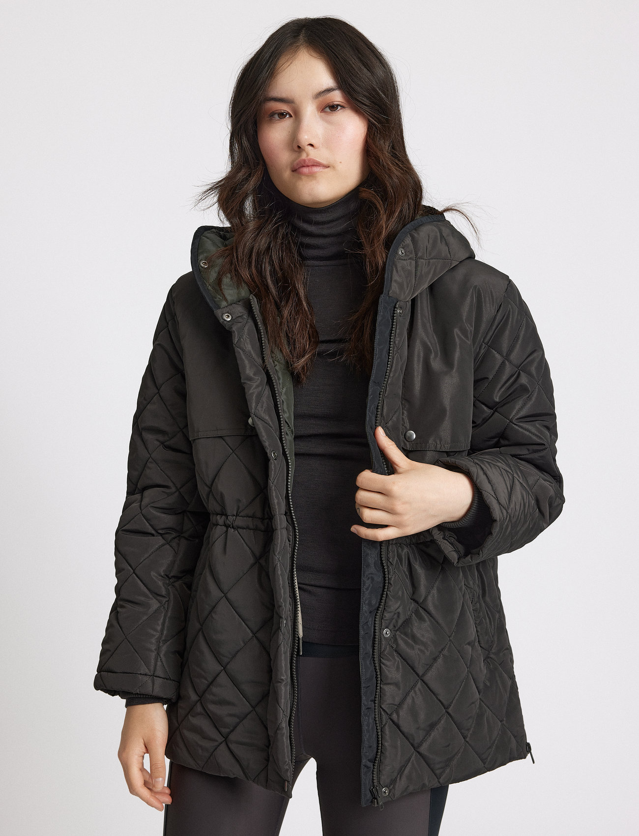 Rethinkit - Quilted Jacket COUNTRY - winterjacken - almost black - 1