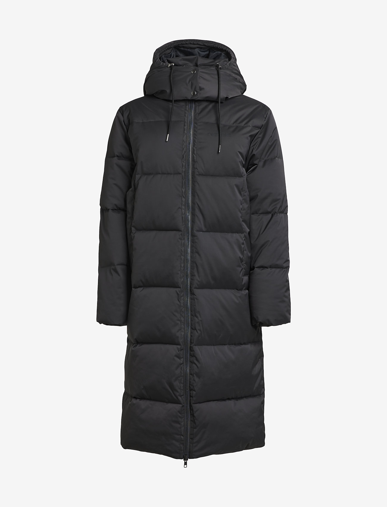 Rethinkit - Puffer Coat SHELTER LONG - Žieminiai paltai - almost black - 0