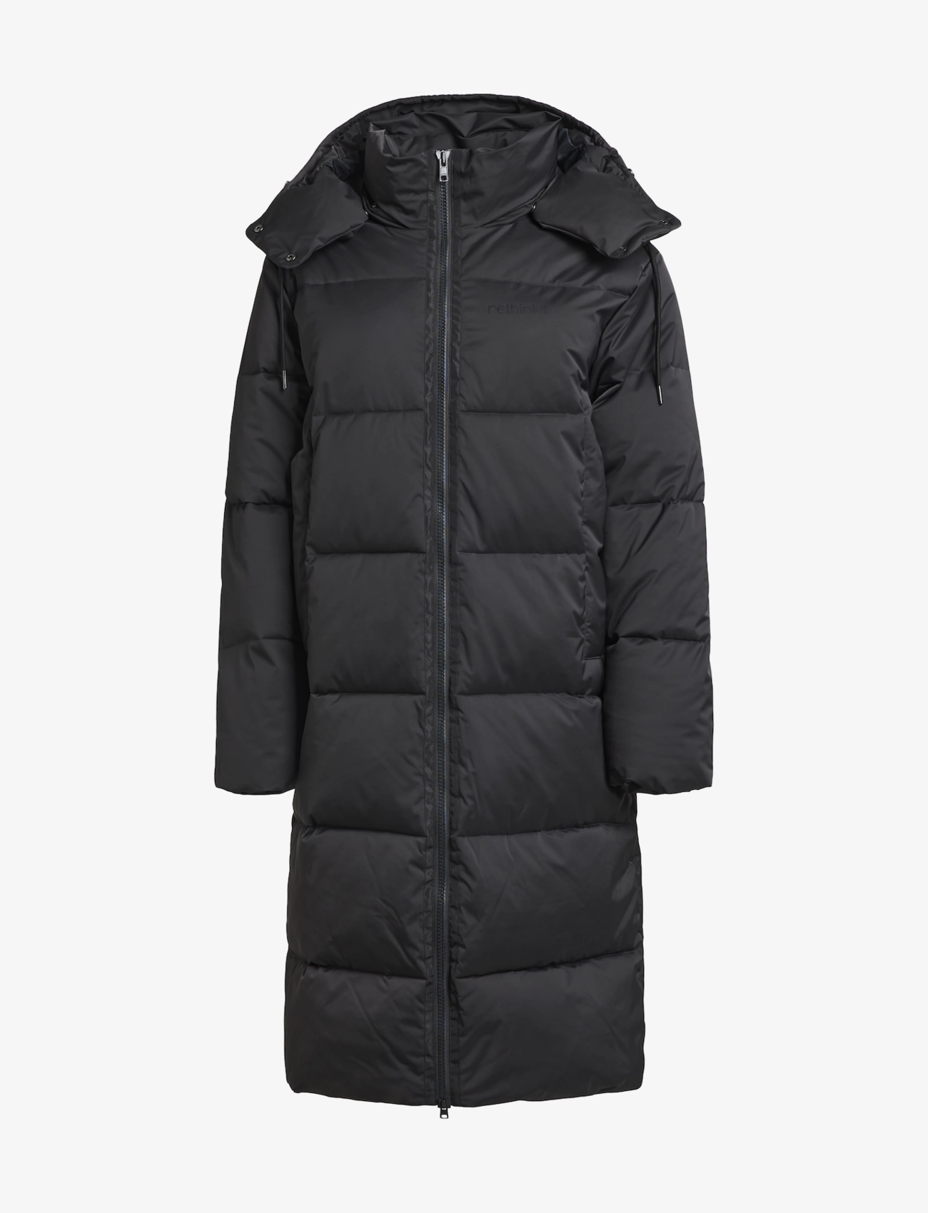 Rethinkit Studios - Puffer Coat Shelter Long - untuvatakit - almost black - 2