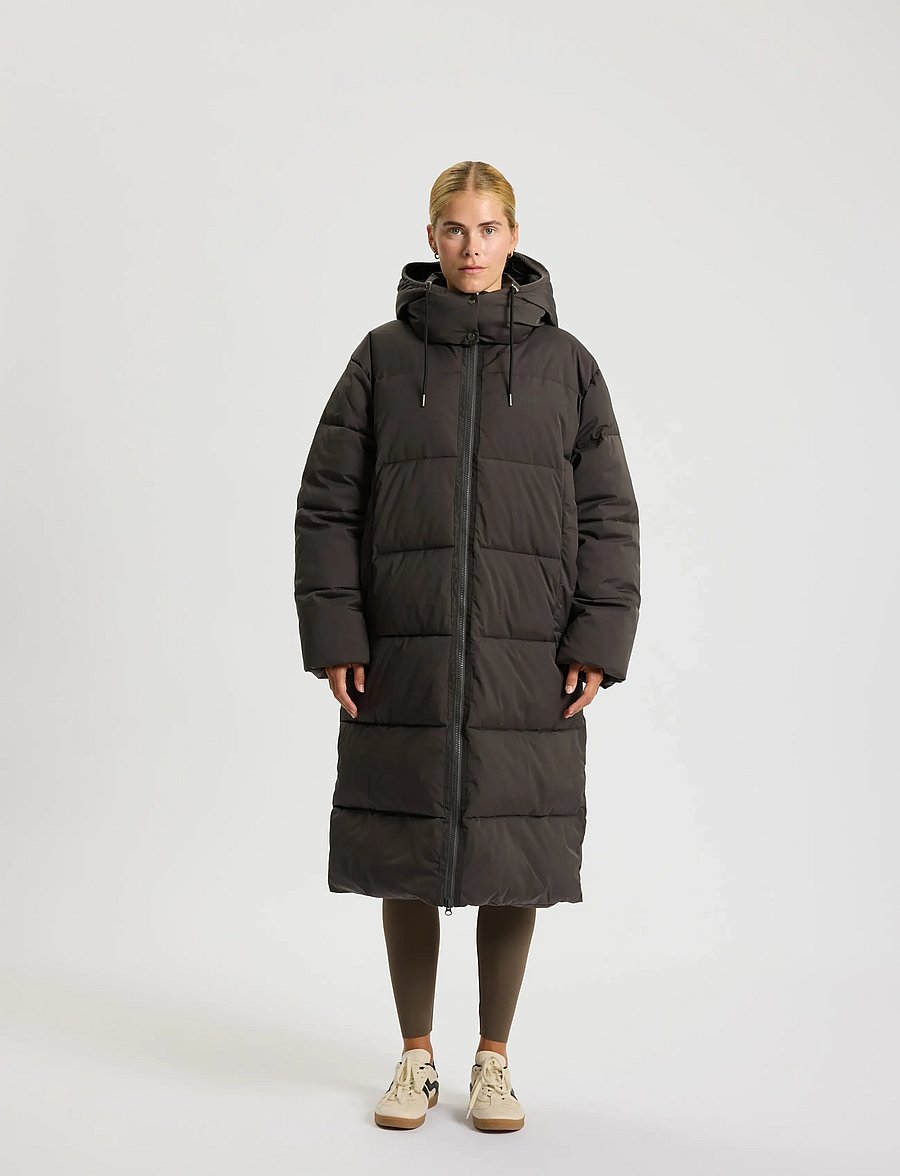 Rethinkit Studios - Puffer Coat Shelter Long - dunjakker - almost black - 0