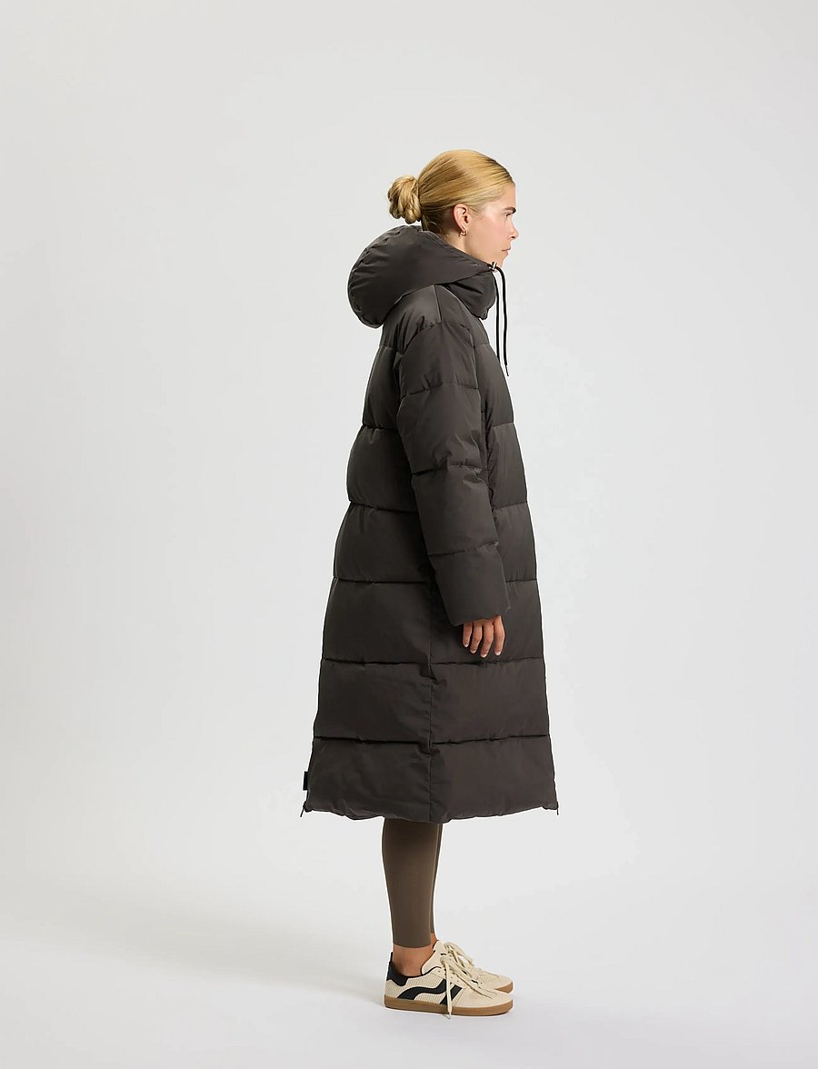 Rethinkit Studios - Puffer Coat Shelter Long - untuvatakit - almost black - 4