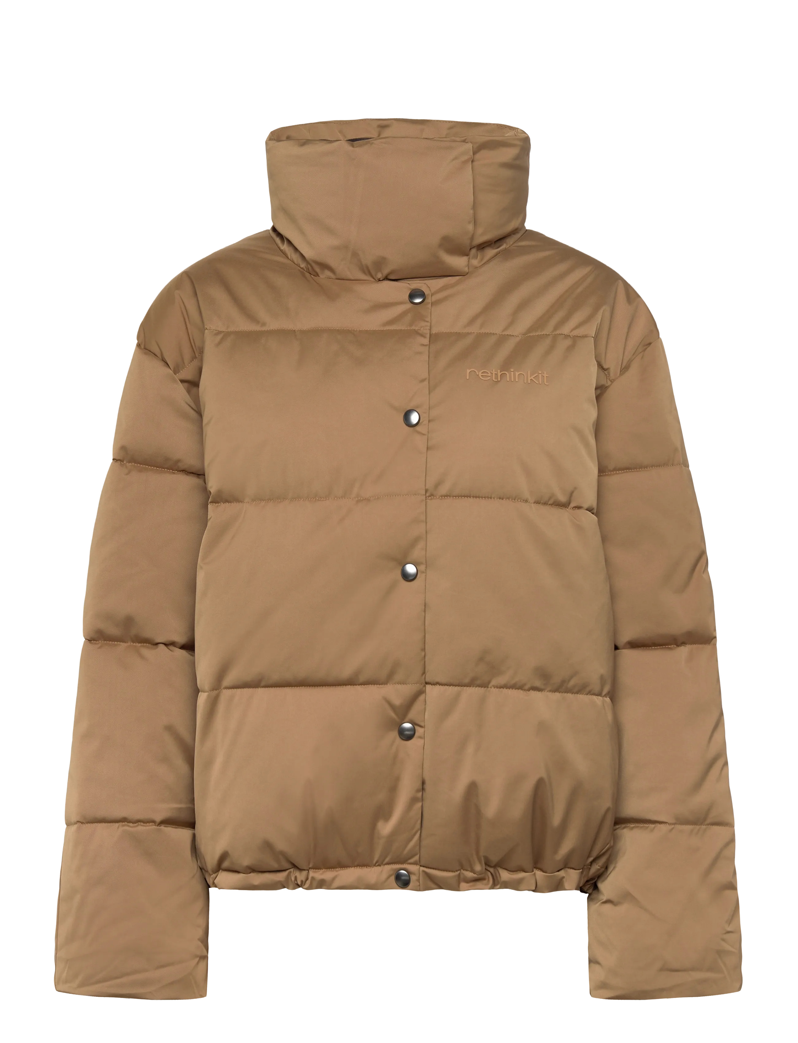 RETHINKIT STUDIOS Puffer Boxi Jacke Shelter Braun - M - Damen