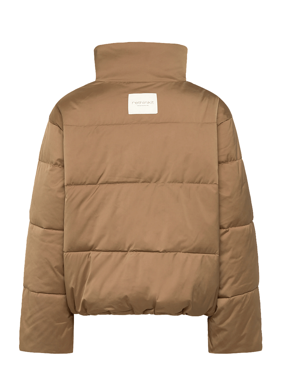 Rethinkit Studios - Puffer Boxi Jacket SHELTER - talvejoped - 4211 golden brown - 1