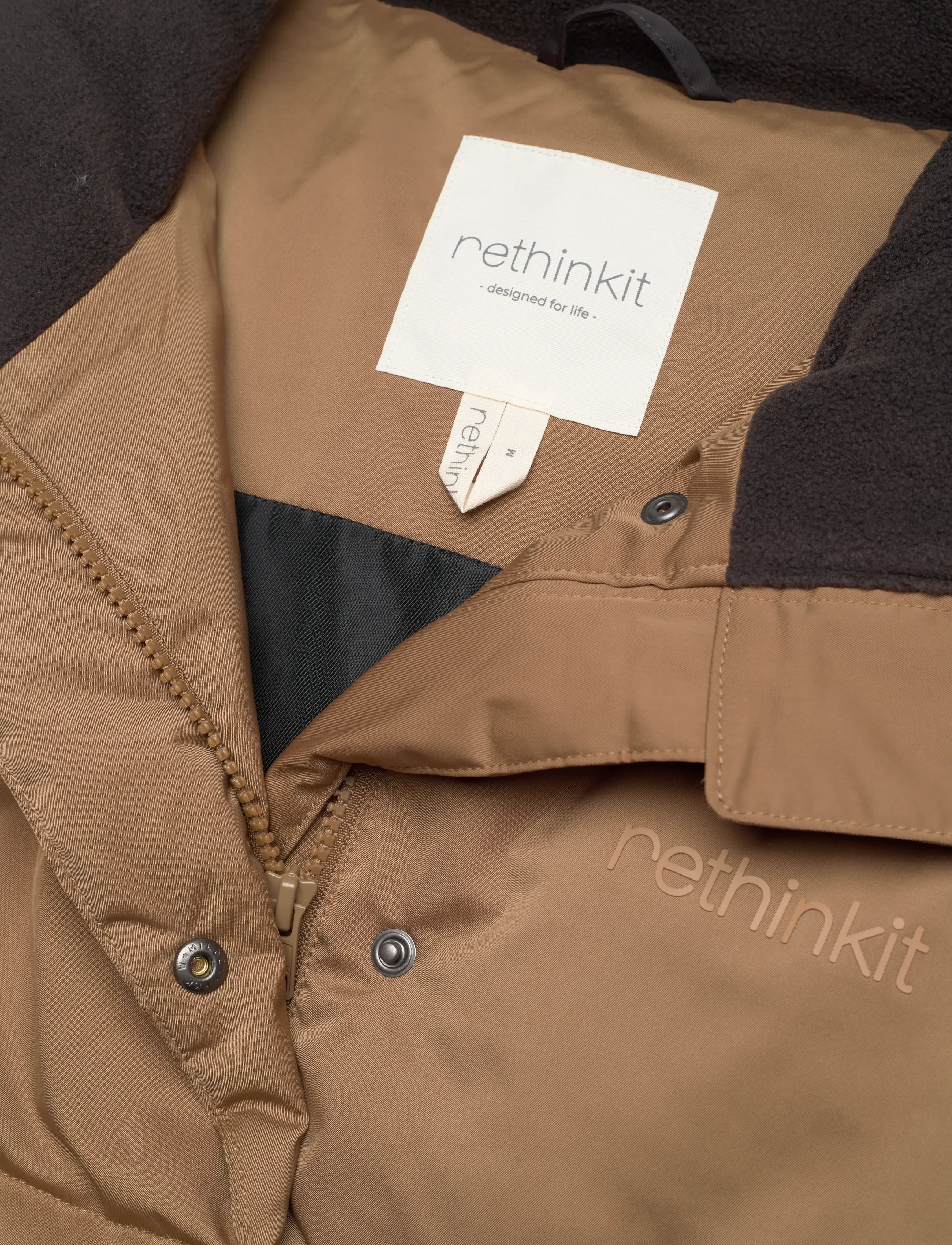 Rethinkit Studios - Puffer Boxi Jacket SHELTER - talvejoped - 4211 golden brown - 2
