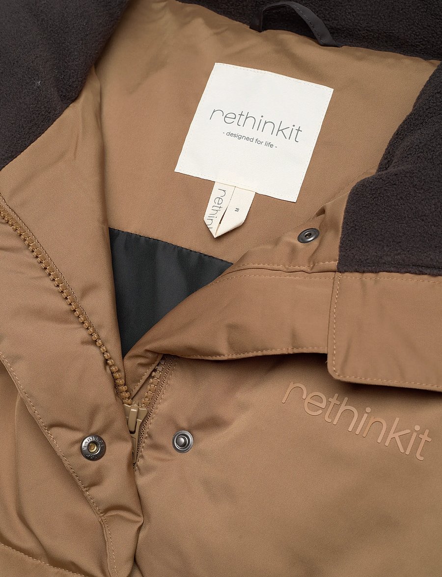 Rethinkit Studios - Puffer Boxi Jacket SHELTER - talvejoped - 4211 golden brown - 2