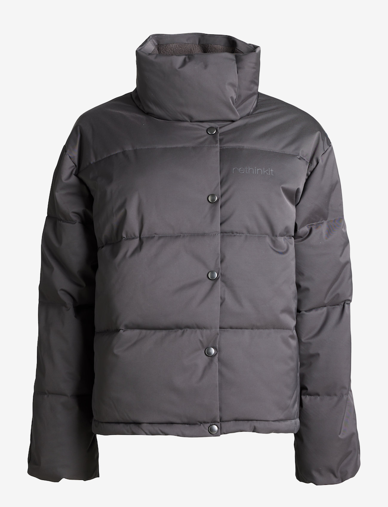 Rethinkit Studios - Puffer Boxi Jacket Shelter - gefütterte & daunenjacken - almost black - 0