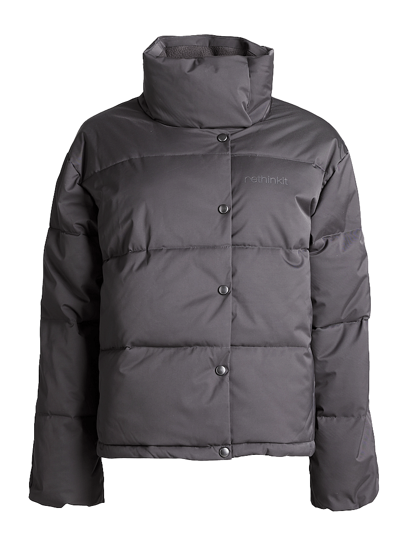 Rethinkit Studios - Puffer Boxi Jacket SHELTER - gewatteerde jassen - almost black - 1