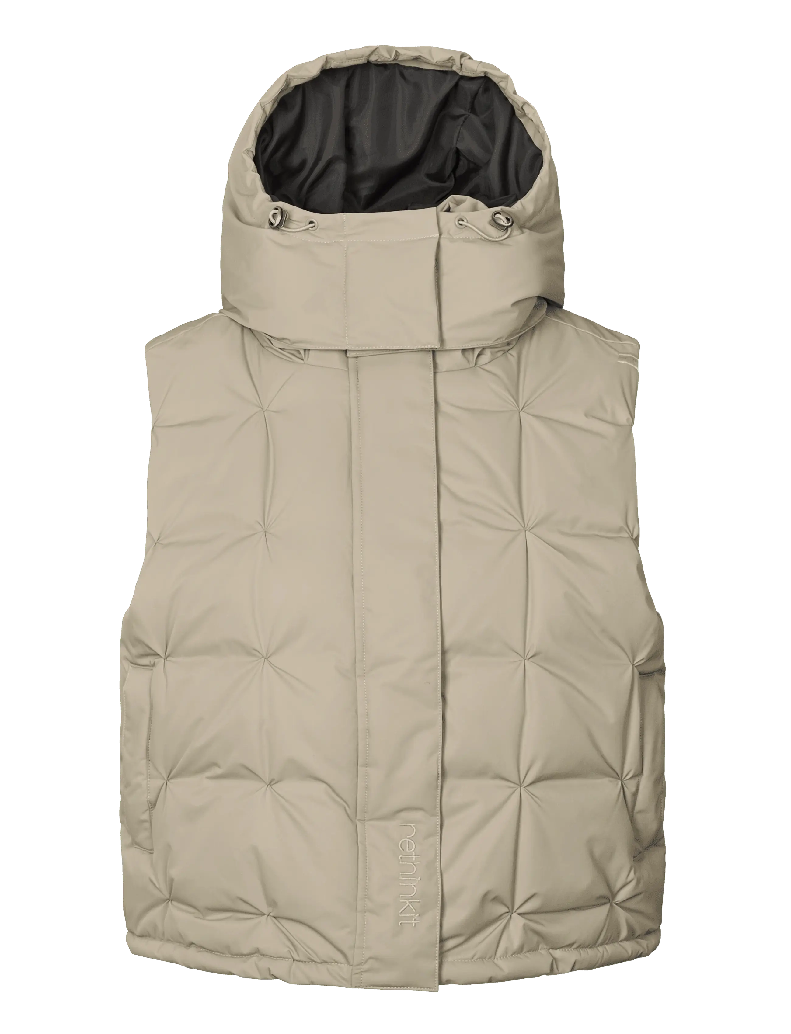 Rethinkit Studios Vest Cube - Tøj - VINTAGE KHAKI / khaki/green