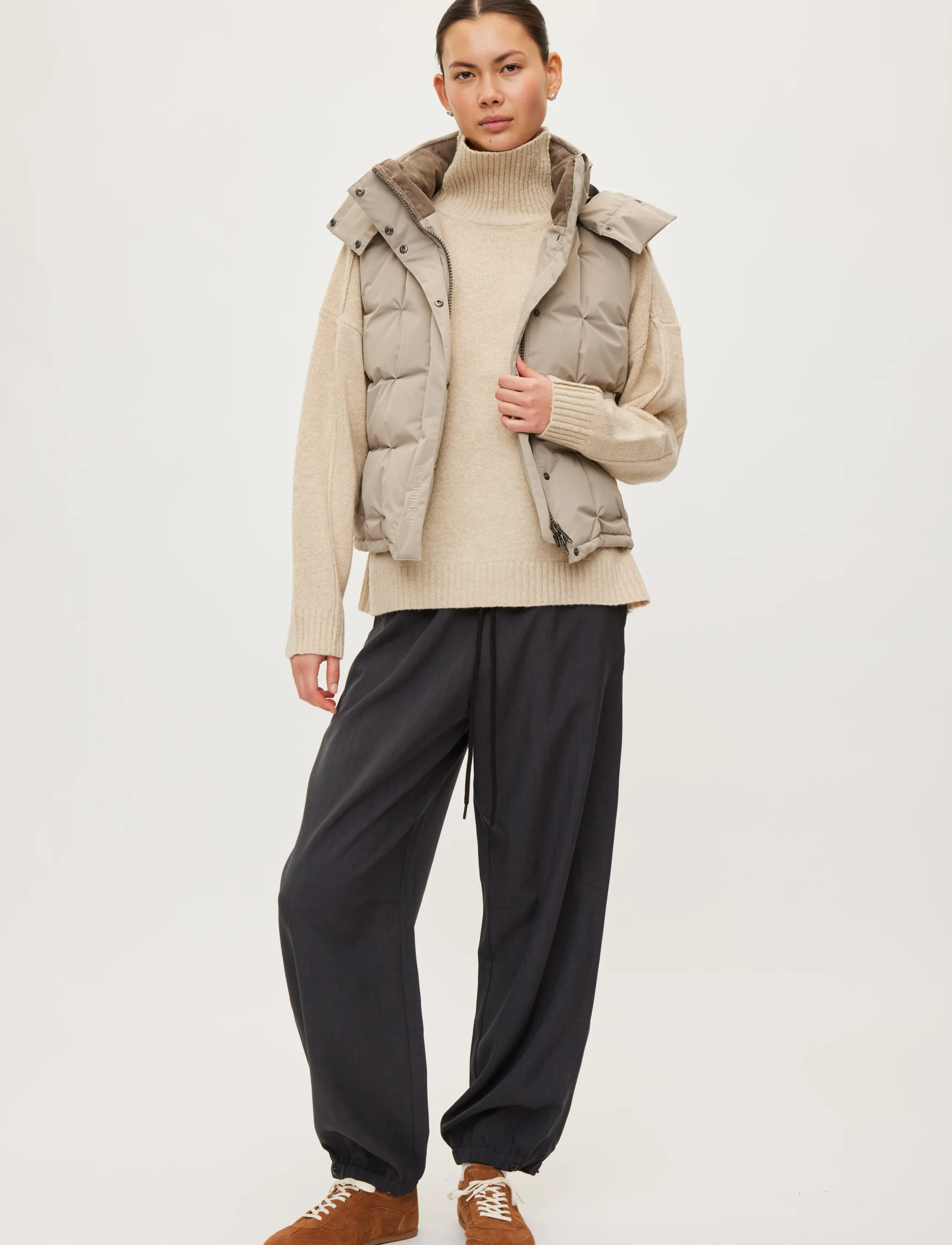 Rethinkit Studios - Vest Cube - overtøj - vintage khaki - 3