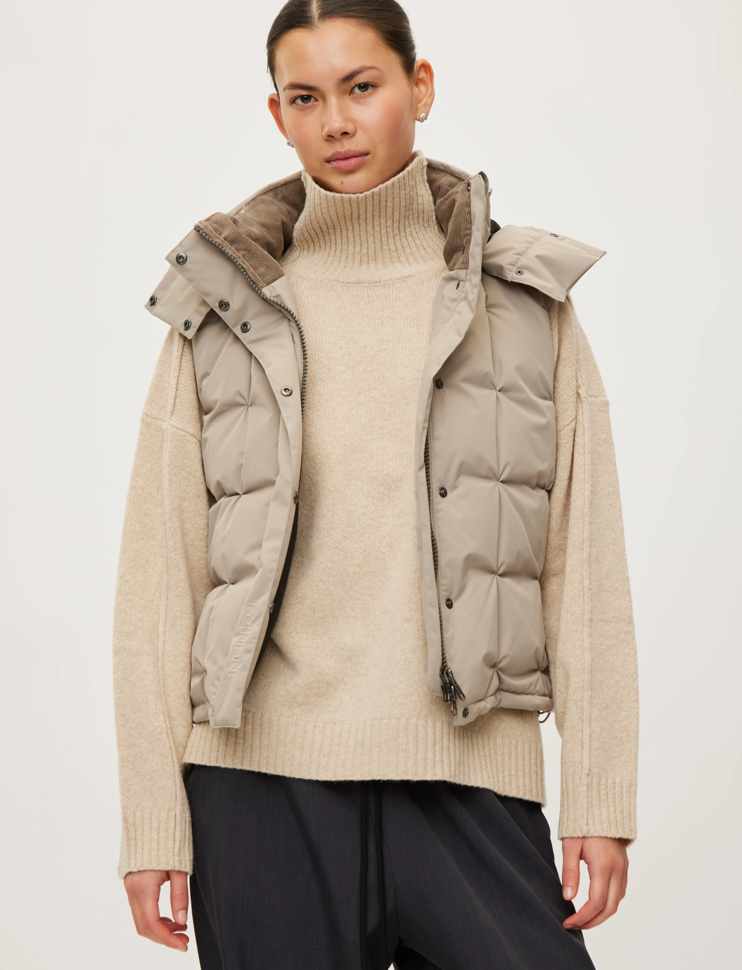 Rethinkit Studios - Vest Cube - overtøj - vintage khaki - 4