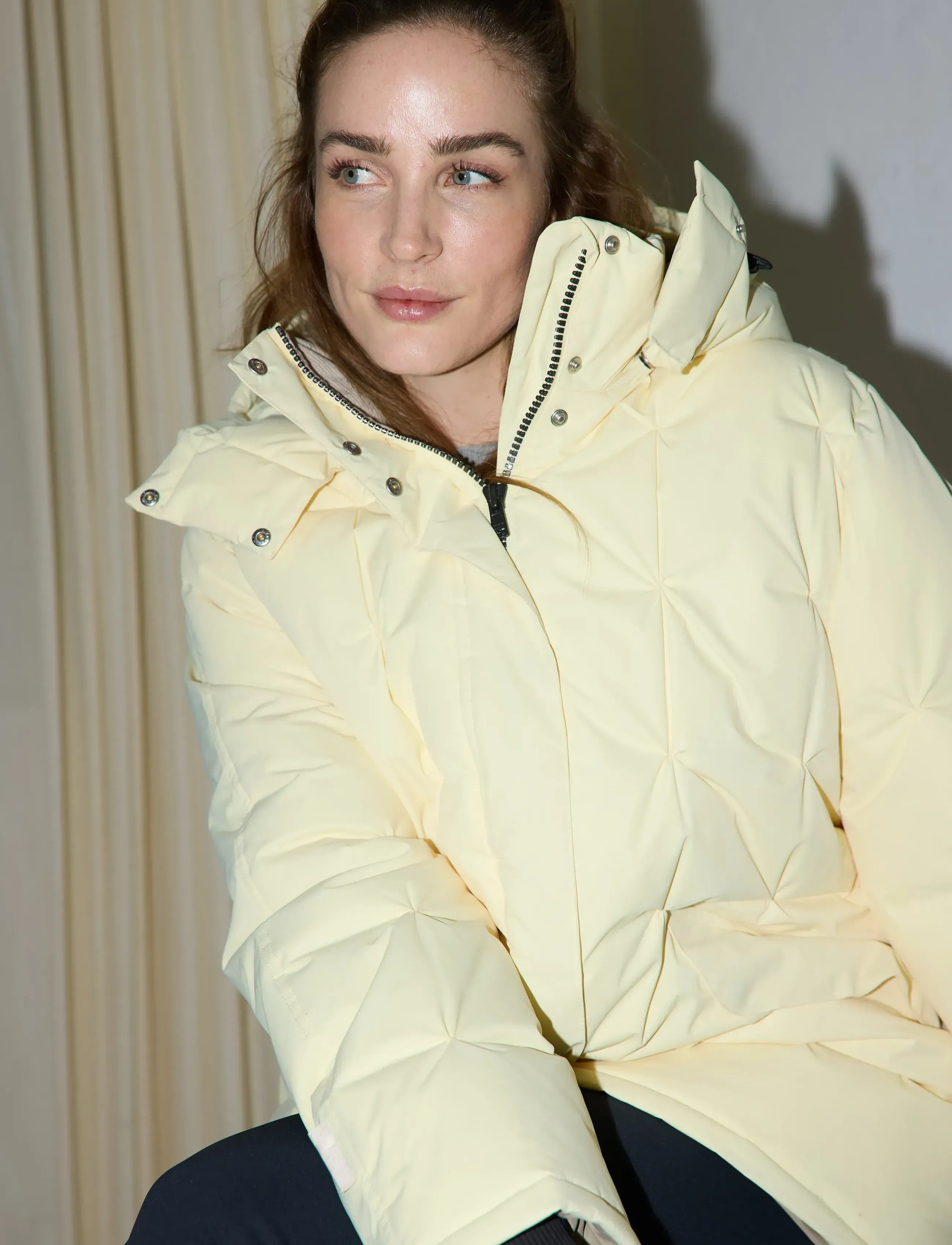 Rethinkit Studios Parka Jacket Cube, S, Yellow, Sport Jackets > Sport Padded Coats, Dame