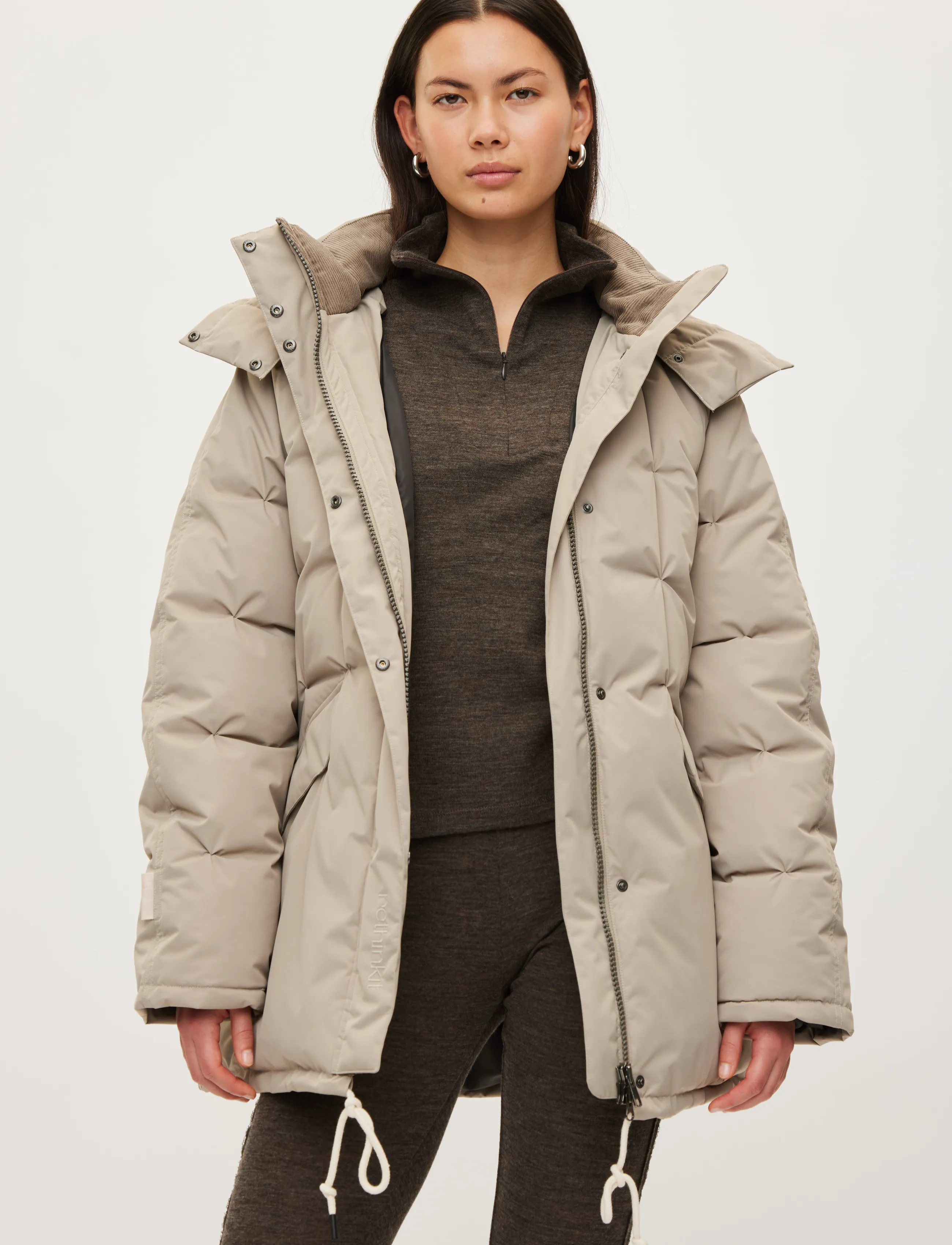 Rethinkit Studios - Parka Jacket Cube - joped - vintage khaki - 4
