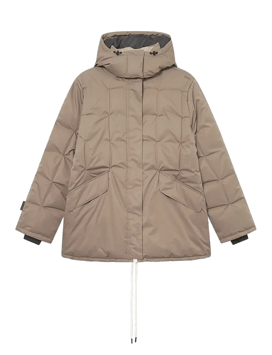 Rethinkit Studios - Parka Jacket Cube - jakker - walnut - 1