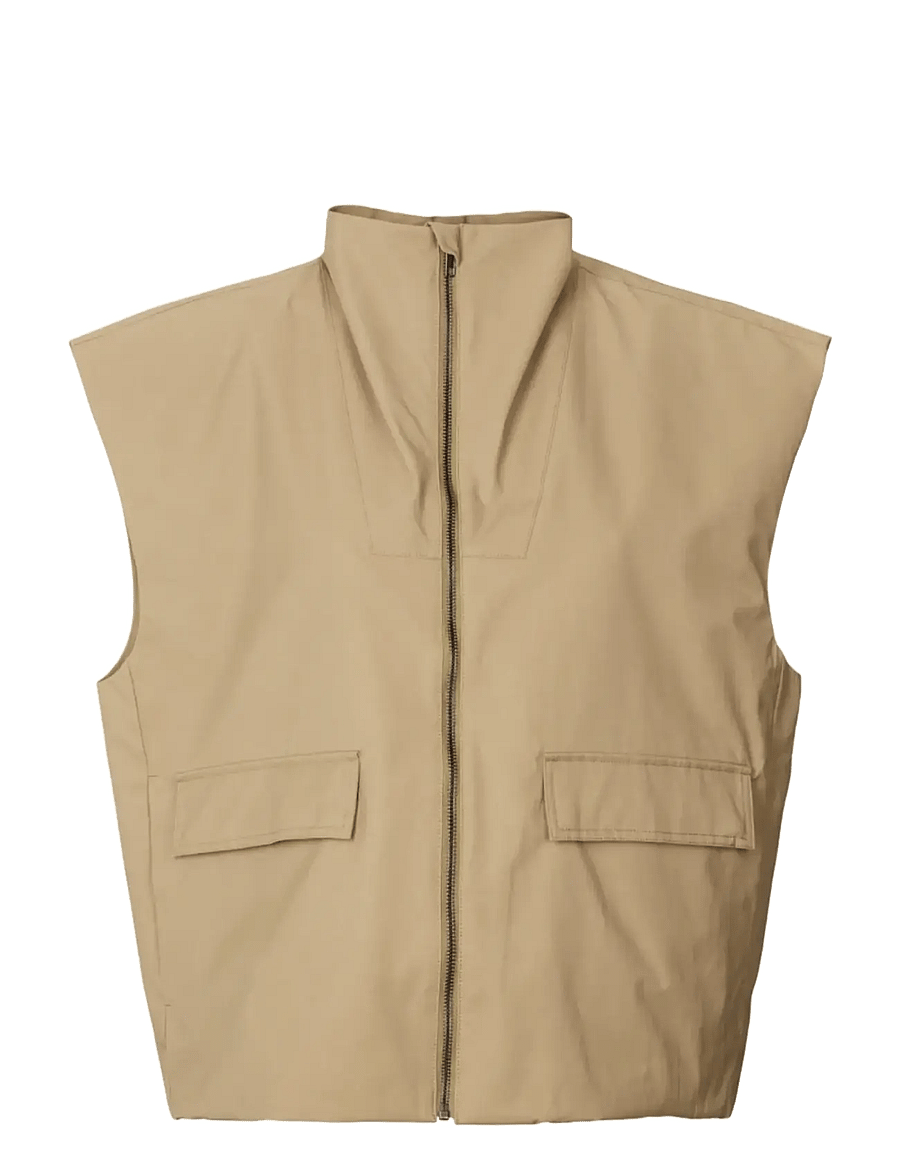 Rethinkit Studios - Gilet Cloud - ytterkläder - beige taupe - 1