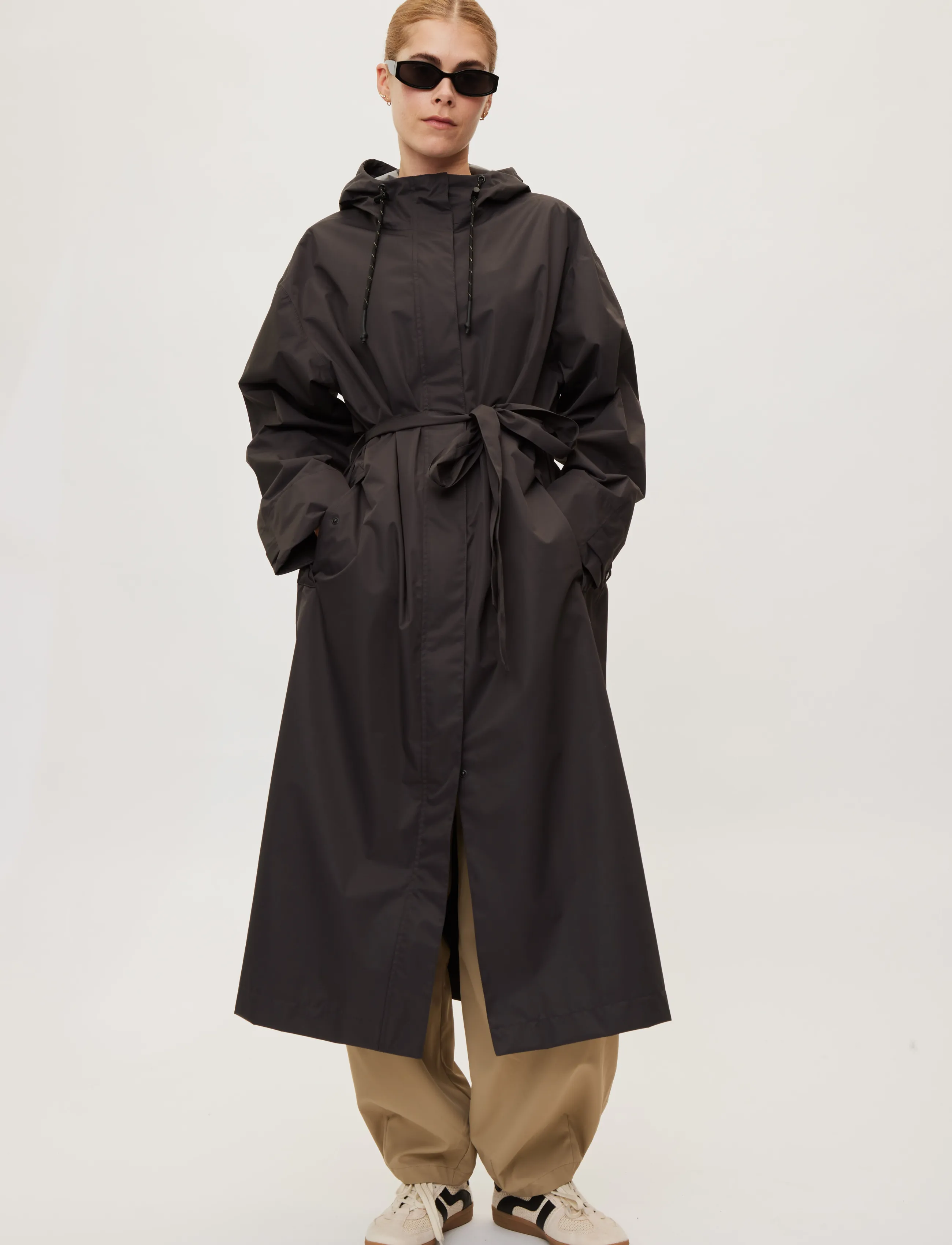 Rethinkit Studios Rainshell Coat, XL, Sport Rainwear, Khakigrün - Raincoats, Frauen