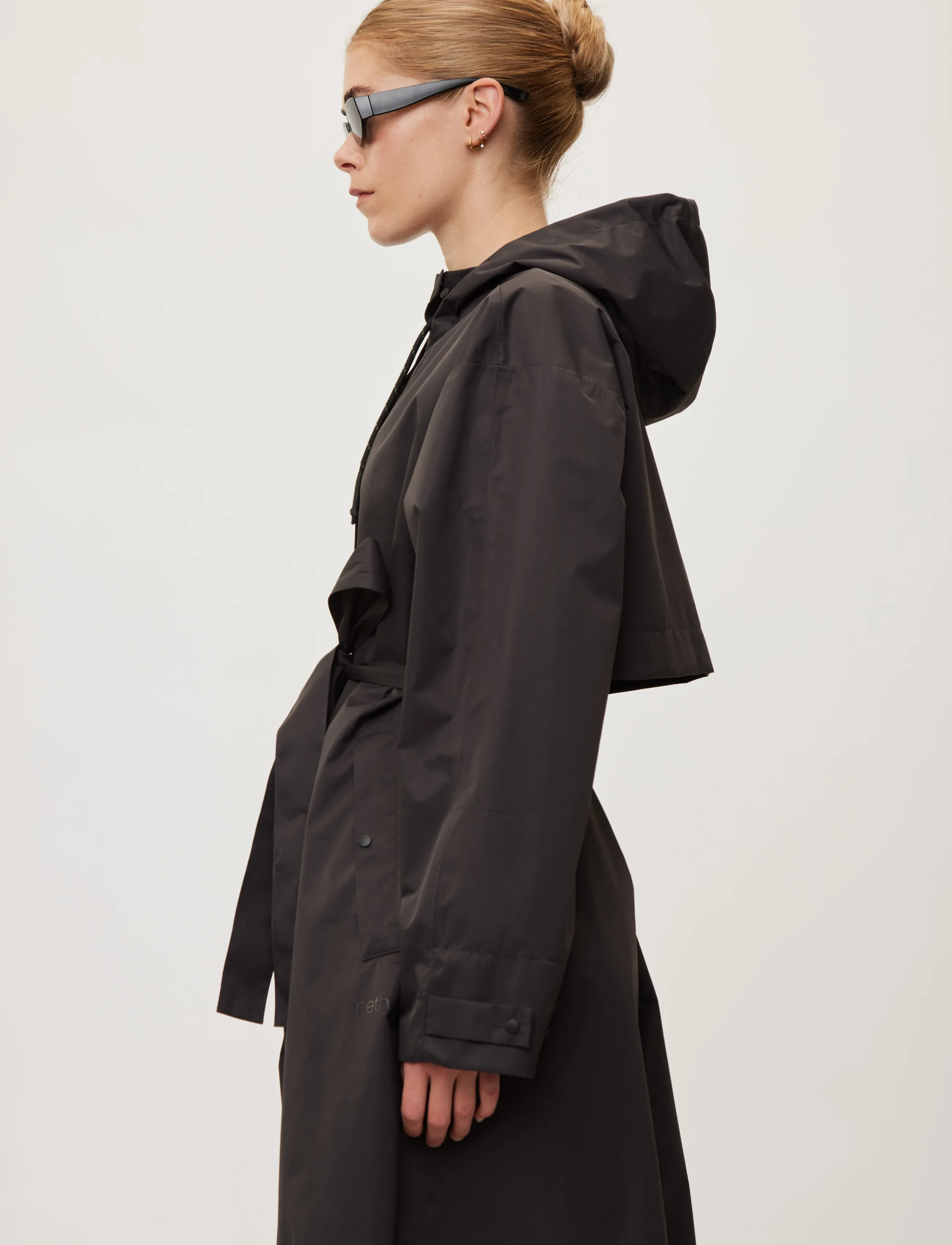 Rethinkit Studios - Rainshell Coat - rain coats - almost black - 4