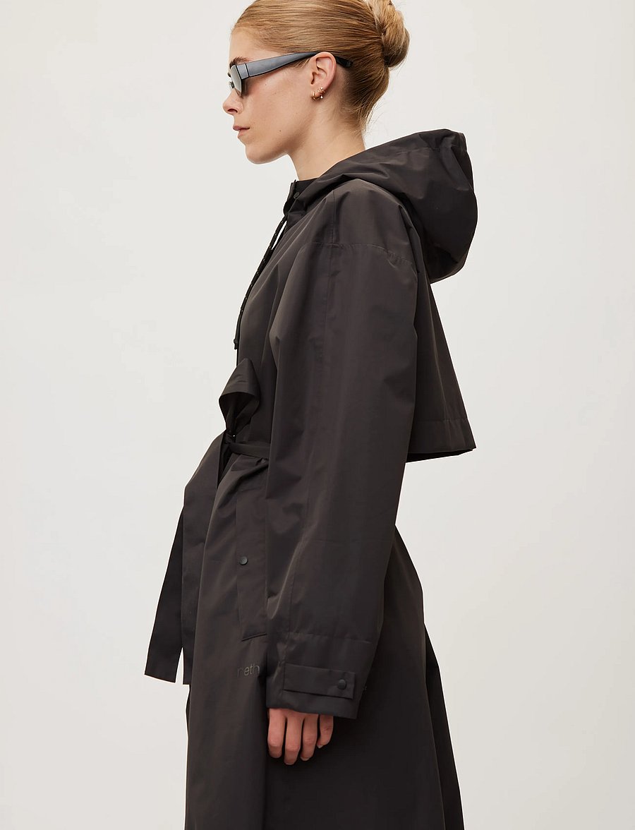 Rethinkit Studios - Rainshell Coat - regenmäntel - almost black - 4
