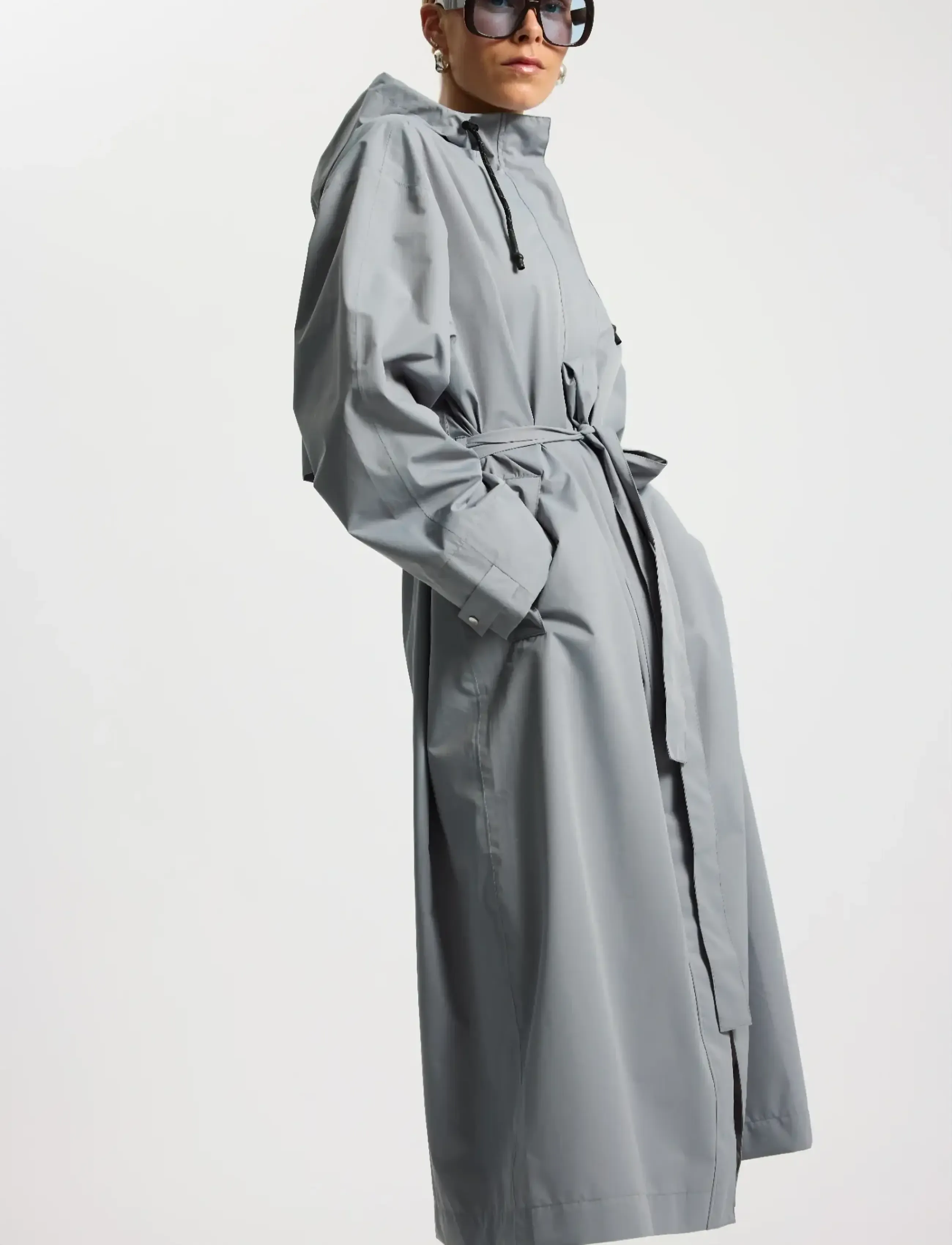 Rethinkit Studios Rainshell Coat, XS, Sport Rainwear, Grau - Raincoats, Frauen