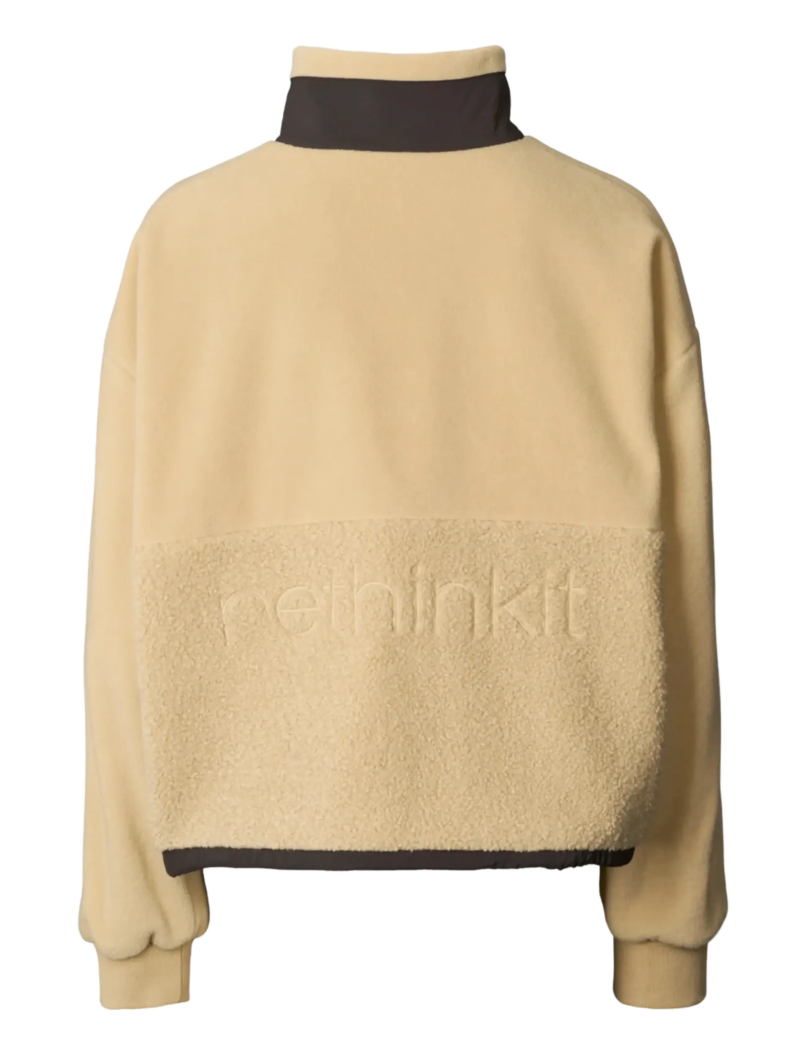 Rethinkit Studios - Fleece Half Zip Terra - toppar - sandshell - 2