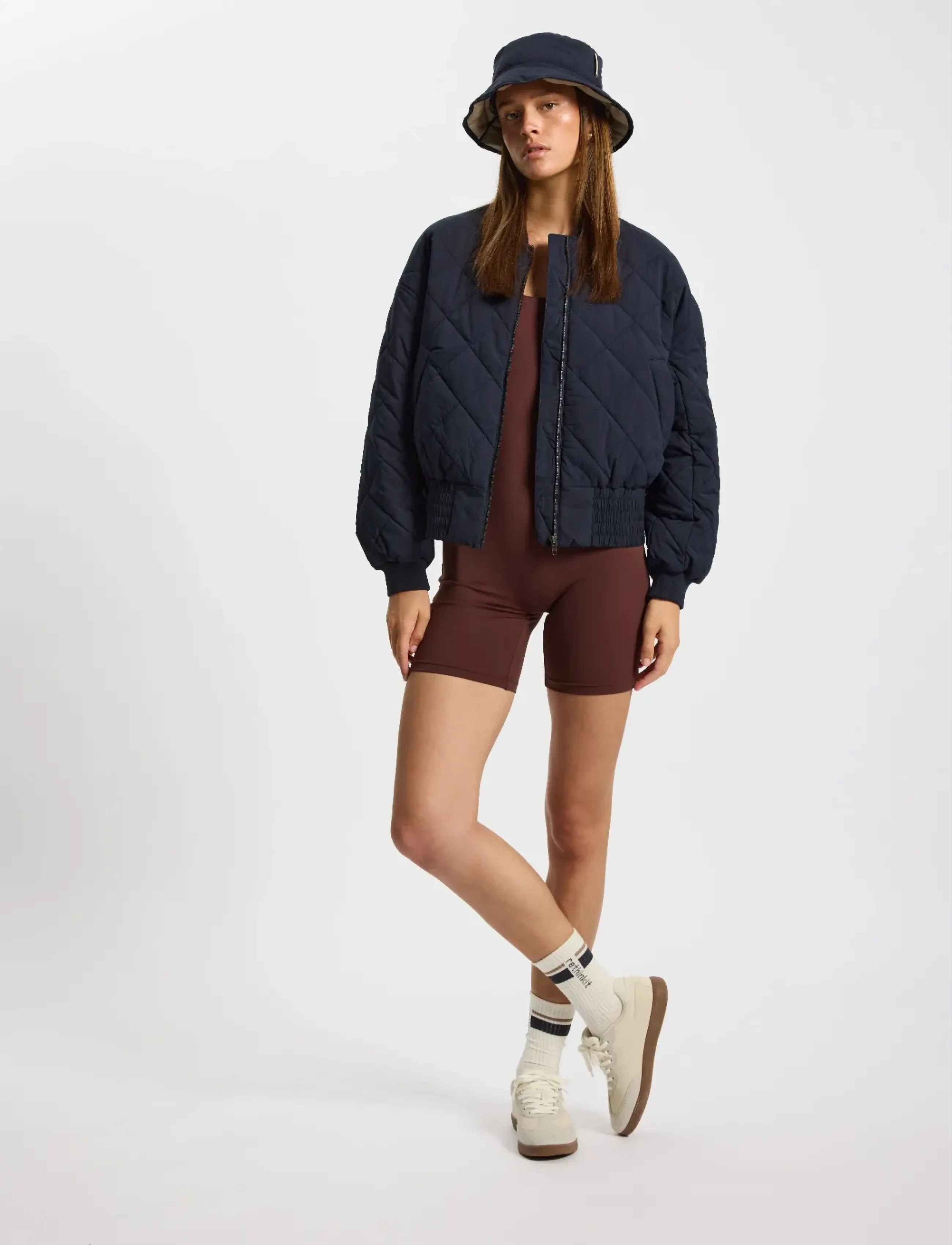 Rethinkit Studios Bomber Jacket Lyon, XS, Navy, Sport Jackets > Sport Padded Jackets, Dame