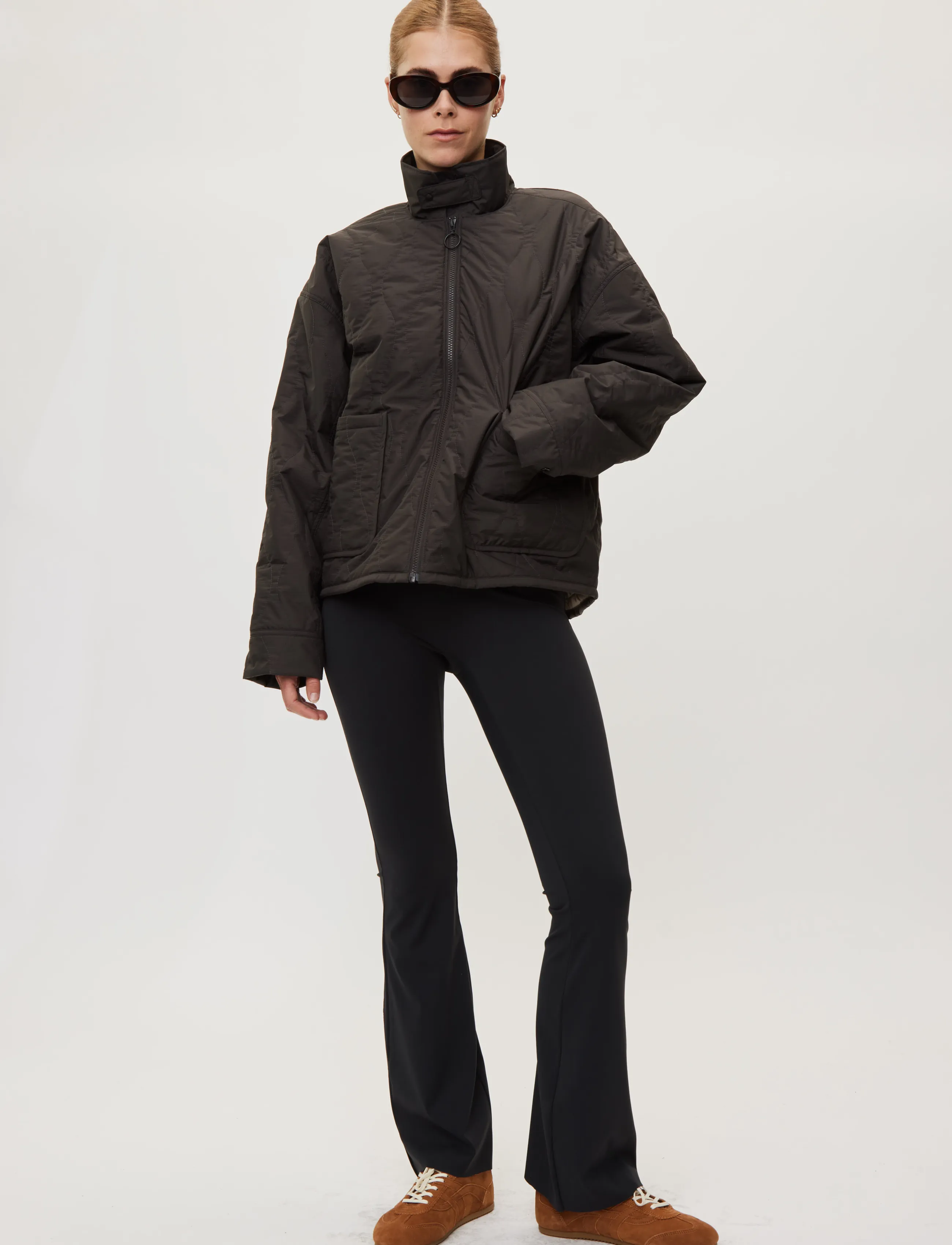Rethinkit Studios Quilted Jacket Field, M, Black, Sport Jackets > Sport Casual Jackets, Dame