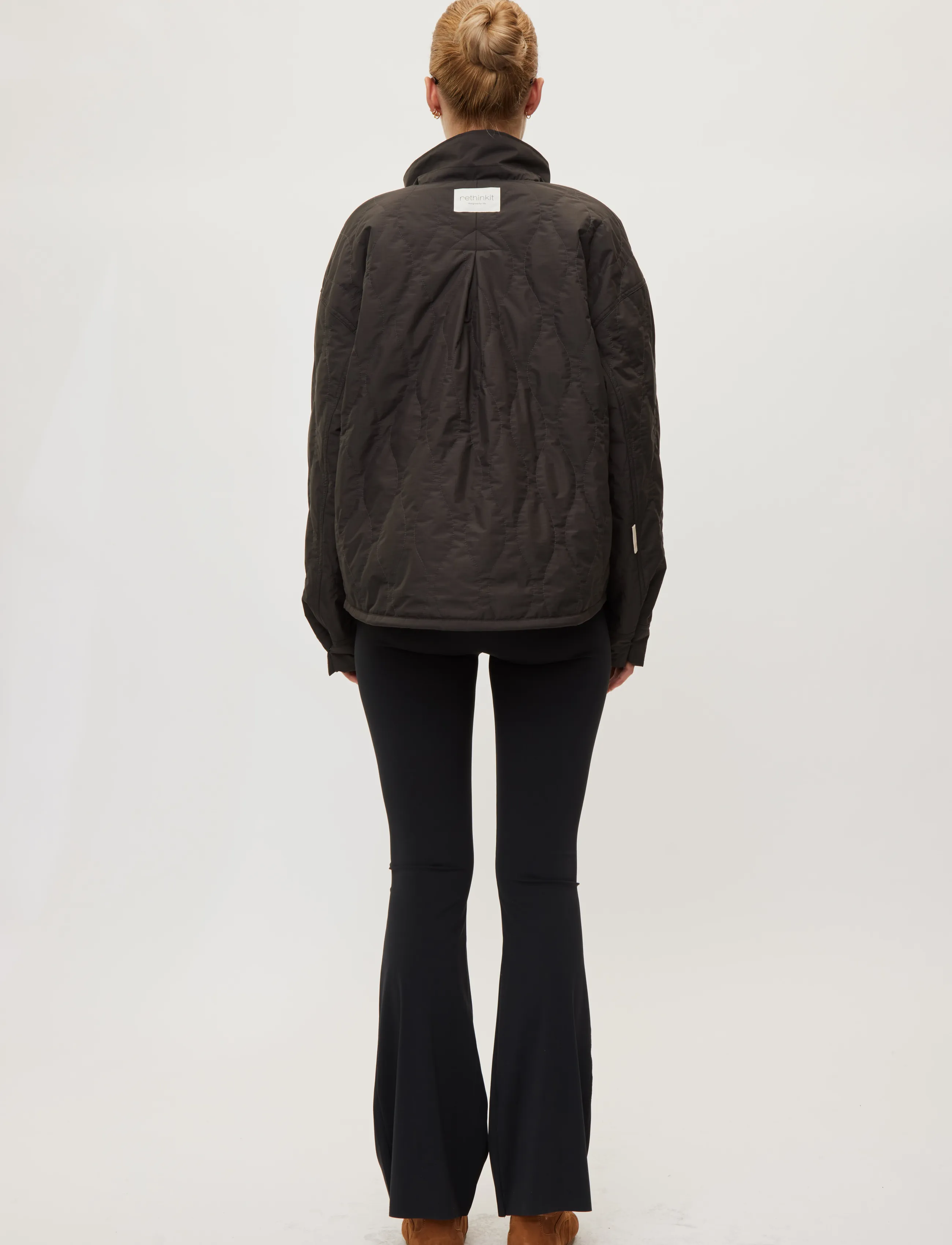 Rethinkit Studios - Quilted Jacket Field - sport - almost black - 4