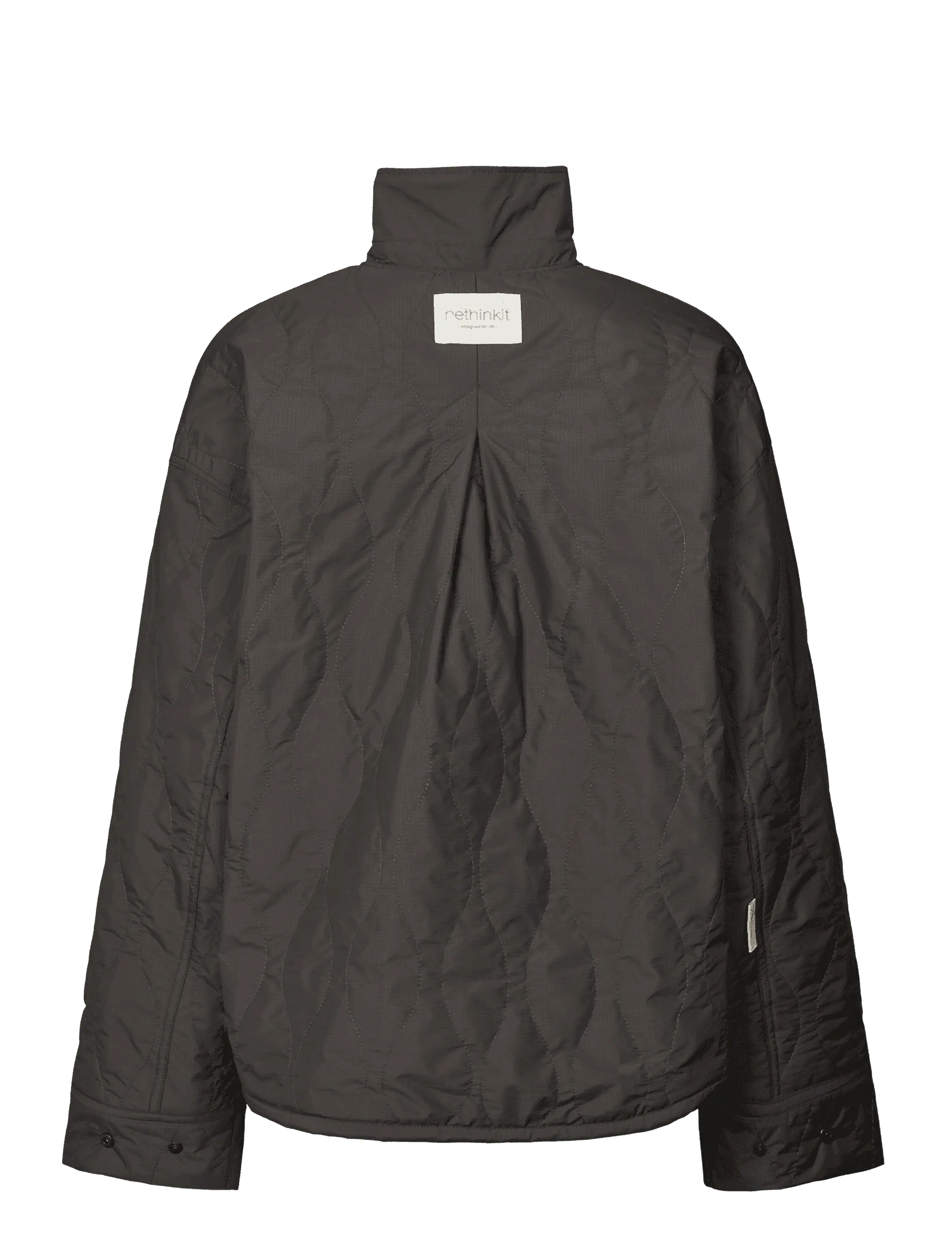 Rethinkit Studios - Quilted Jacket Field - almost black - 1